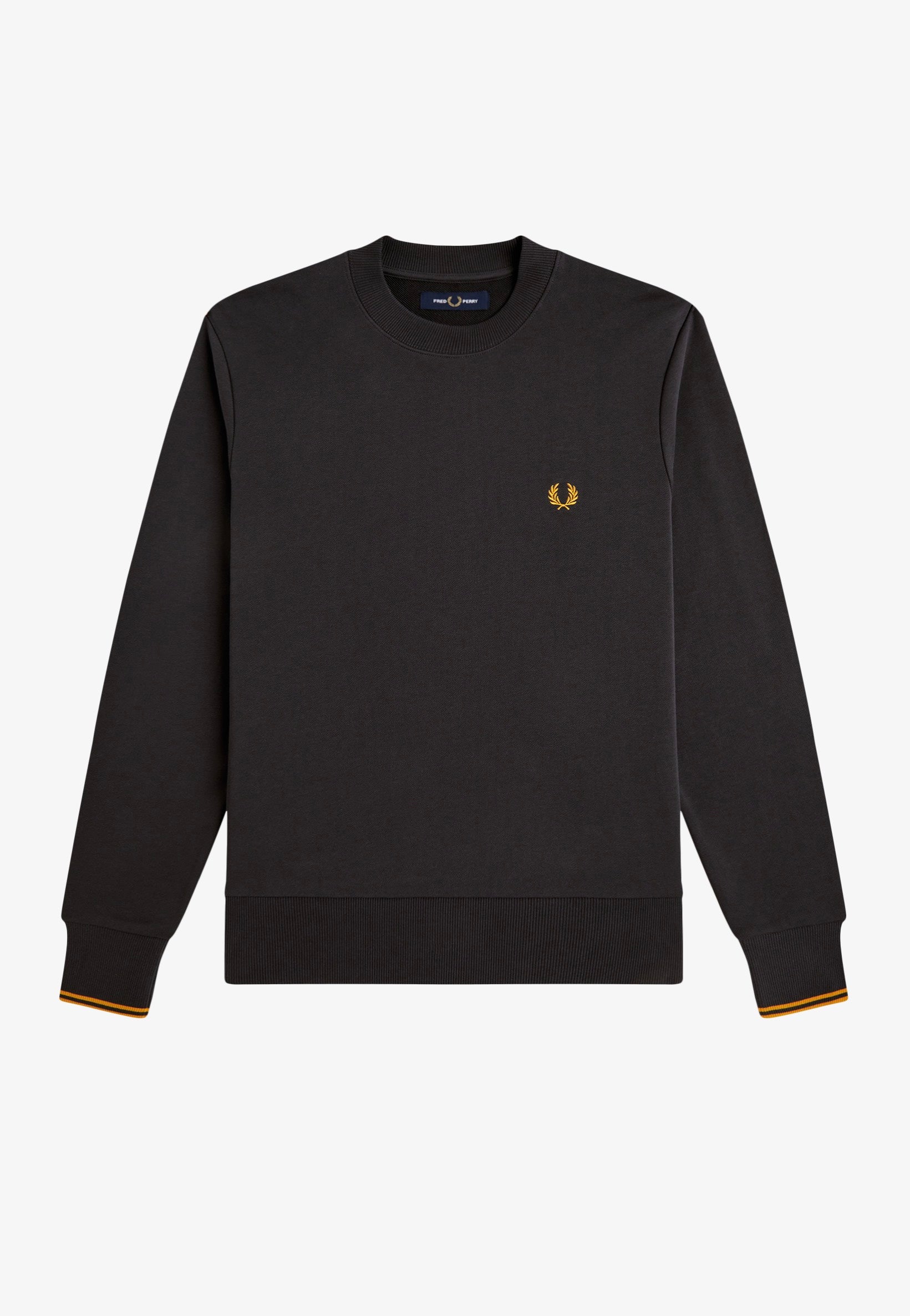 Fred Perry - Crew Neck Anchor Grey/Golden - Sweater | Men-Image