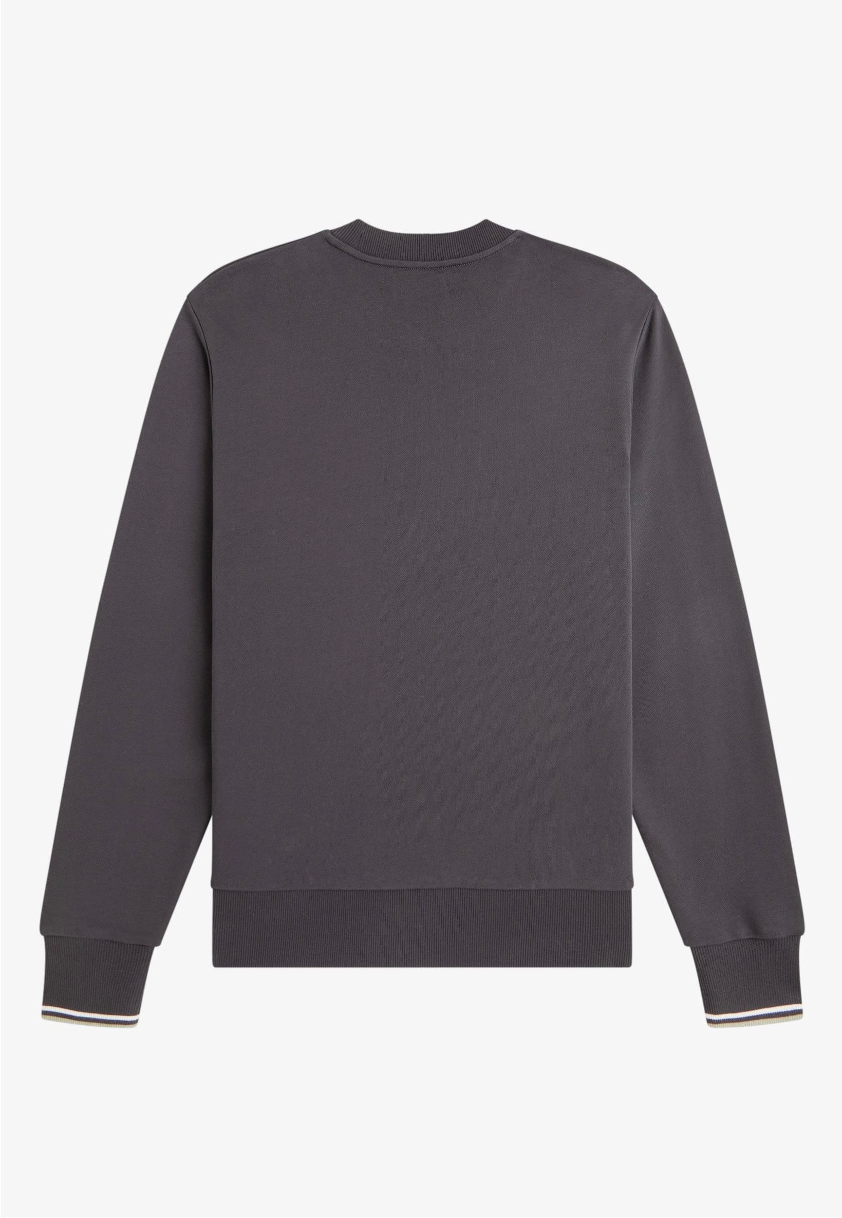 Fred Perry - Crew Neck Anchor Grey/Ecru/Seagrass - Sweater | Men-Image