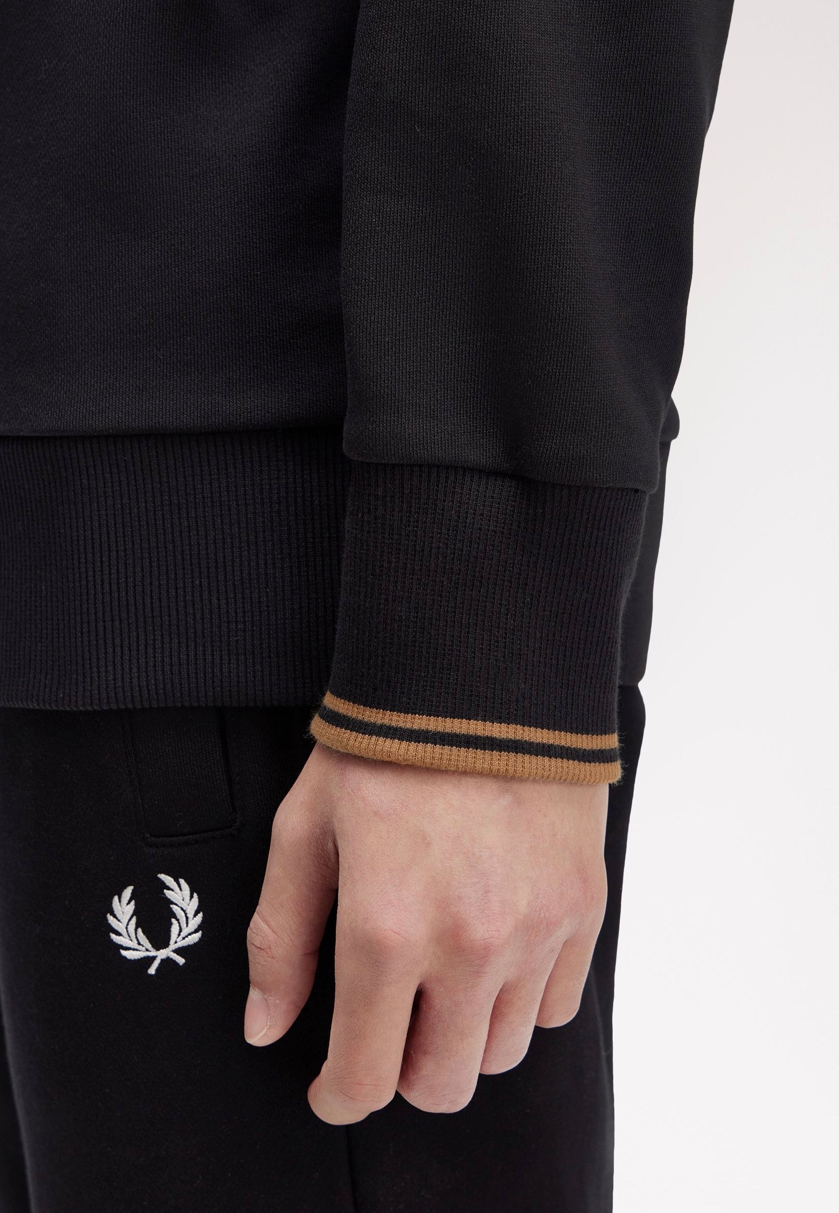 Fred Perry - Crew Neck Black/Shadedstone - Sweater | Men-Image