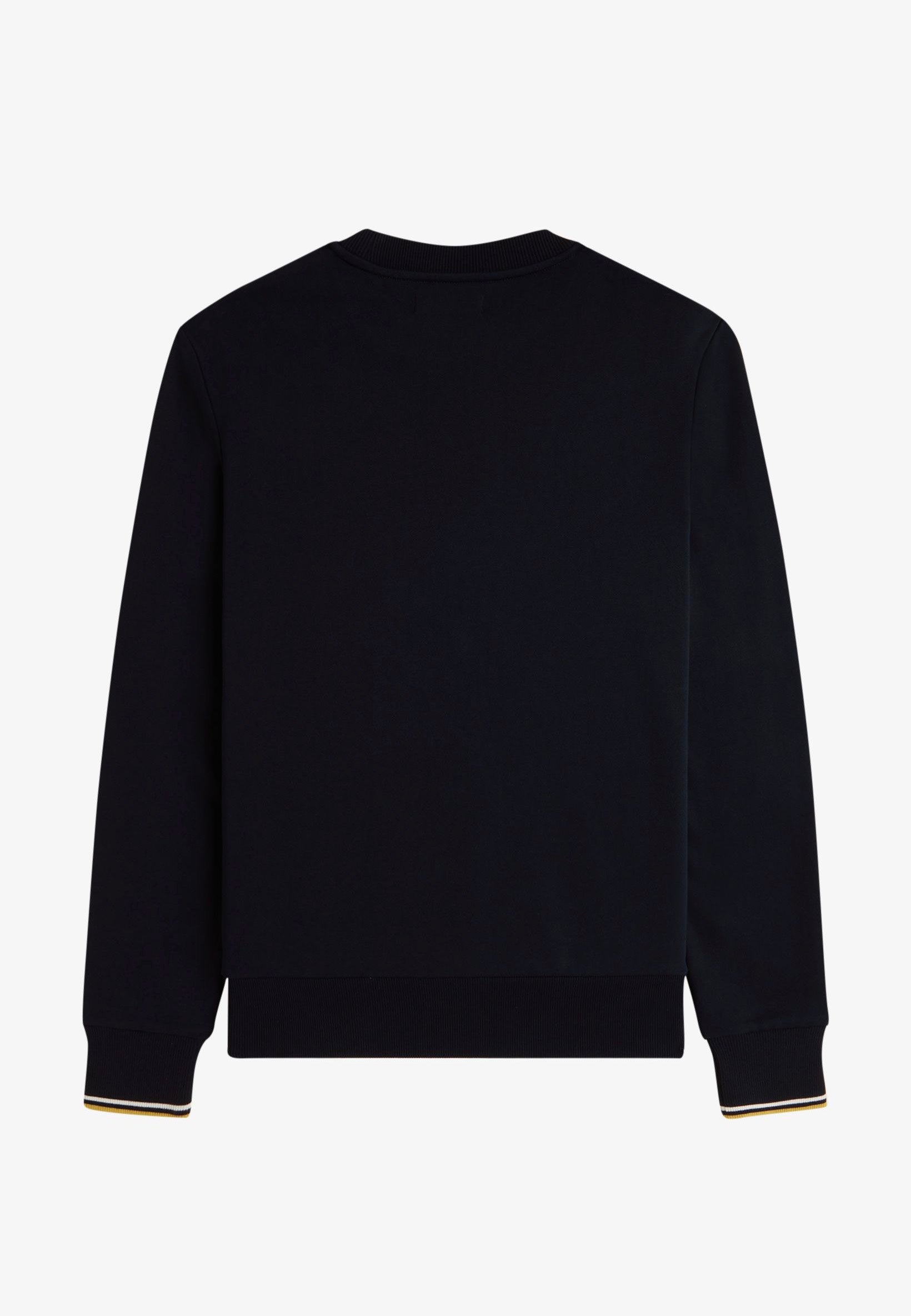 Fred Perry - Crew Neck Navy/Ecru/Honeycomb - Sweater | Men-Image