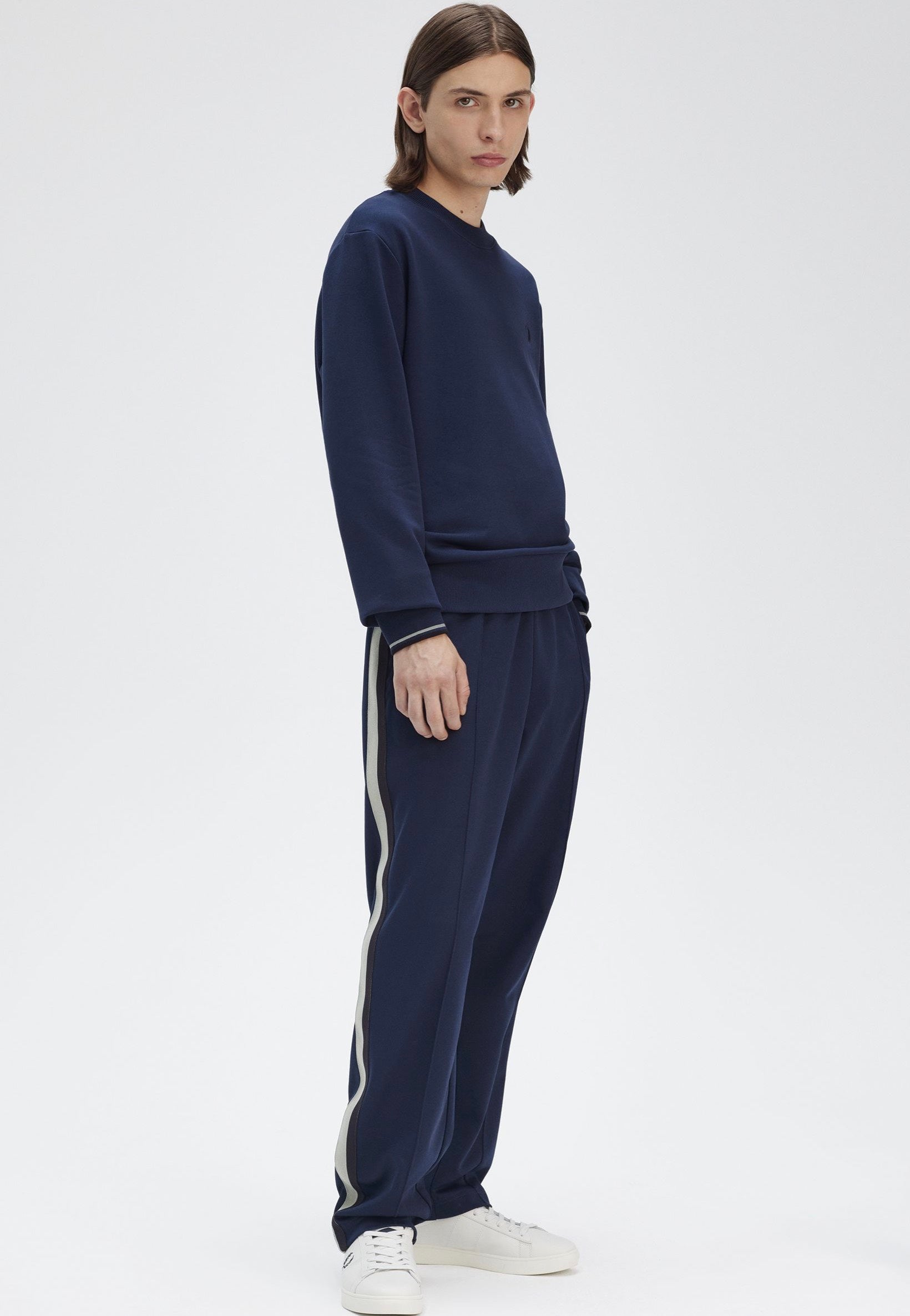 Fred Perry - Crew Neck Tennis Blue - Sweater | Men-Image