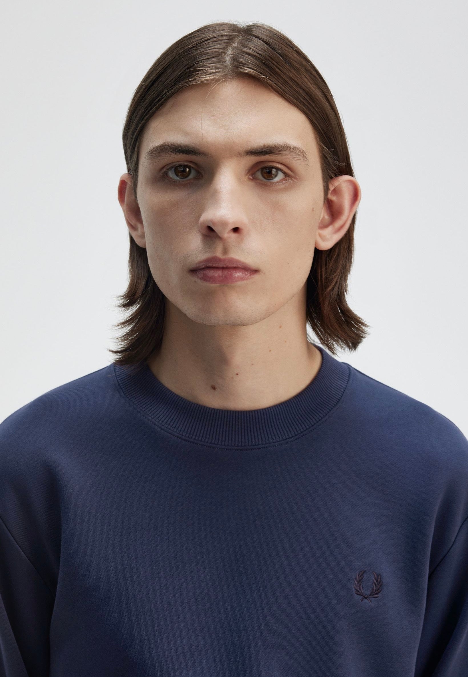 Fred Perry - Crew Neck Tennis Blue - Sweater | Men-Image