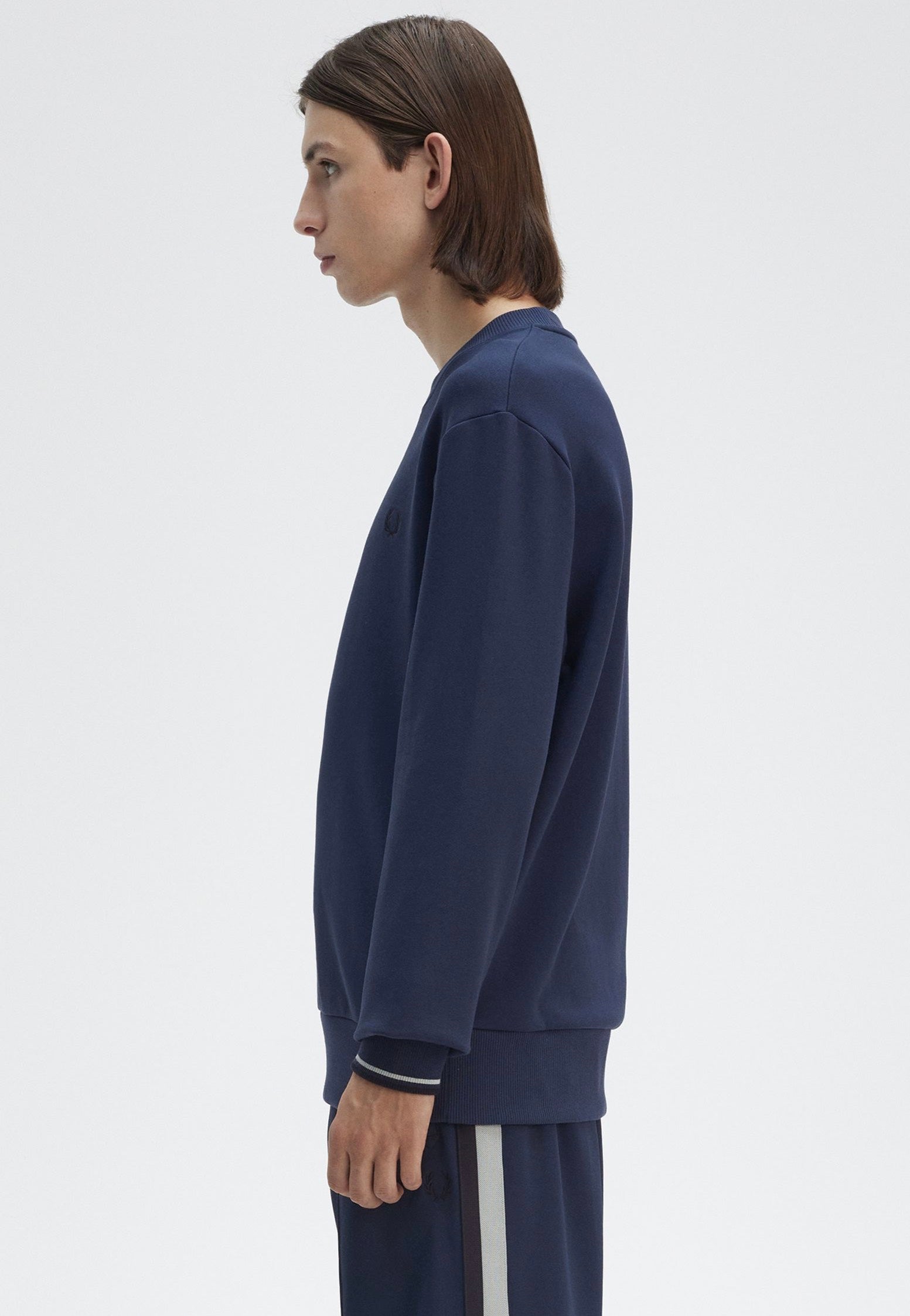 Fred Perry - Crew Neck Tennis Blue - Sweater | Men-Image