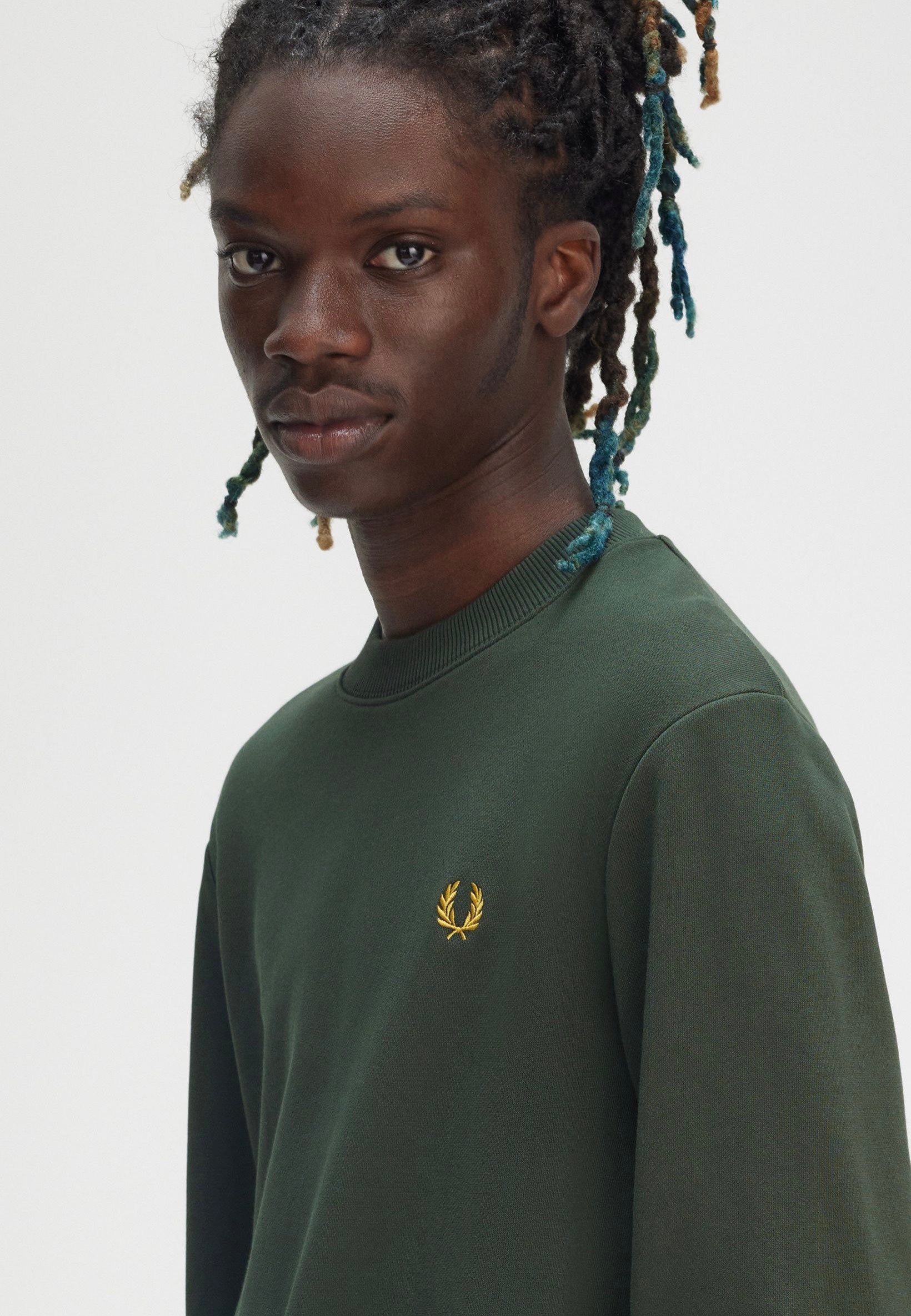 Fred Perry - Crew Neck Court Green - Sweater | Men-Image
