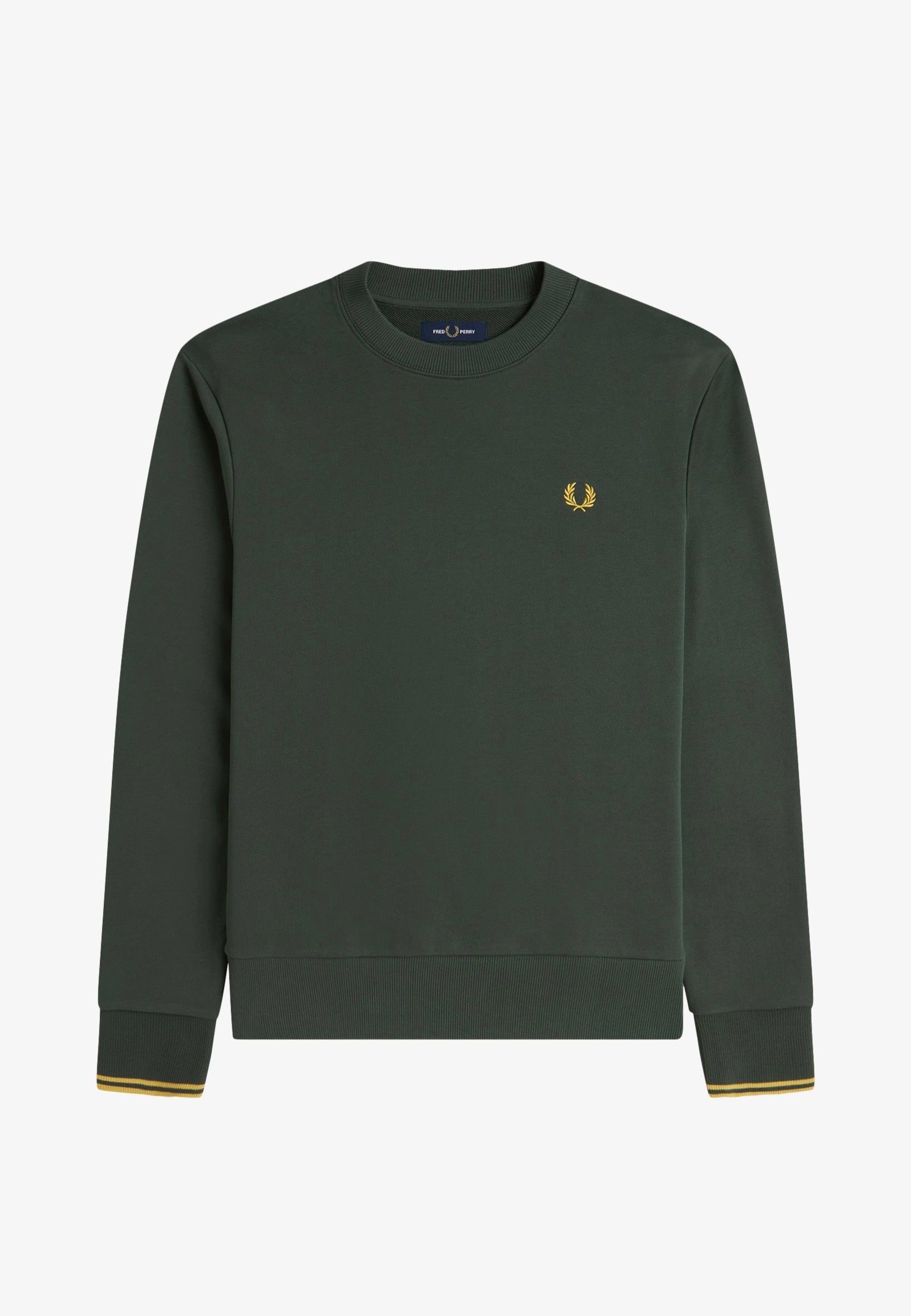 Fred Perry - Crew Neck Court Green - Sweater | Men-Image