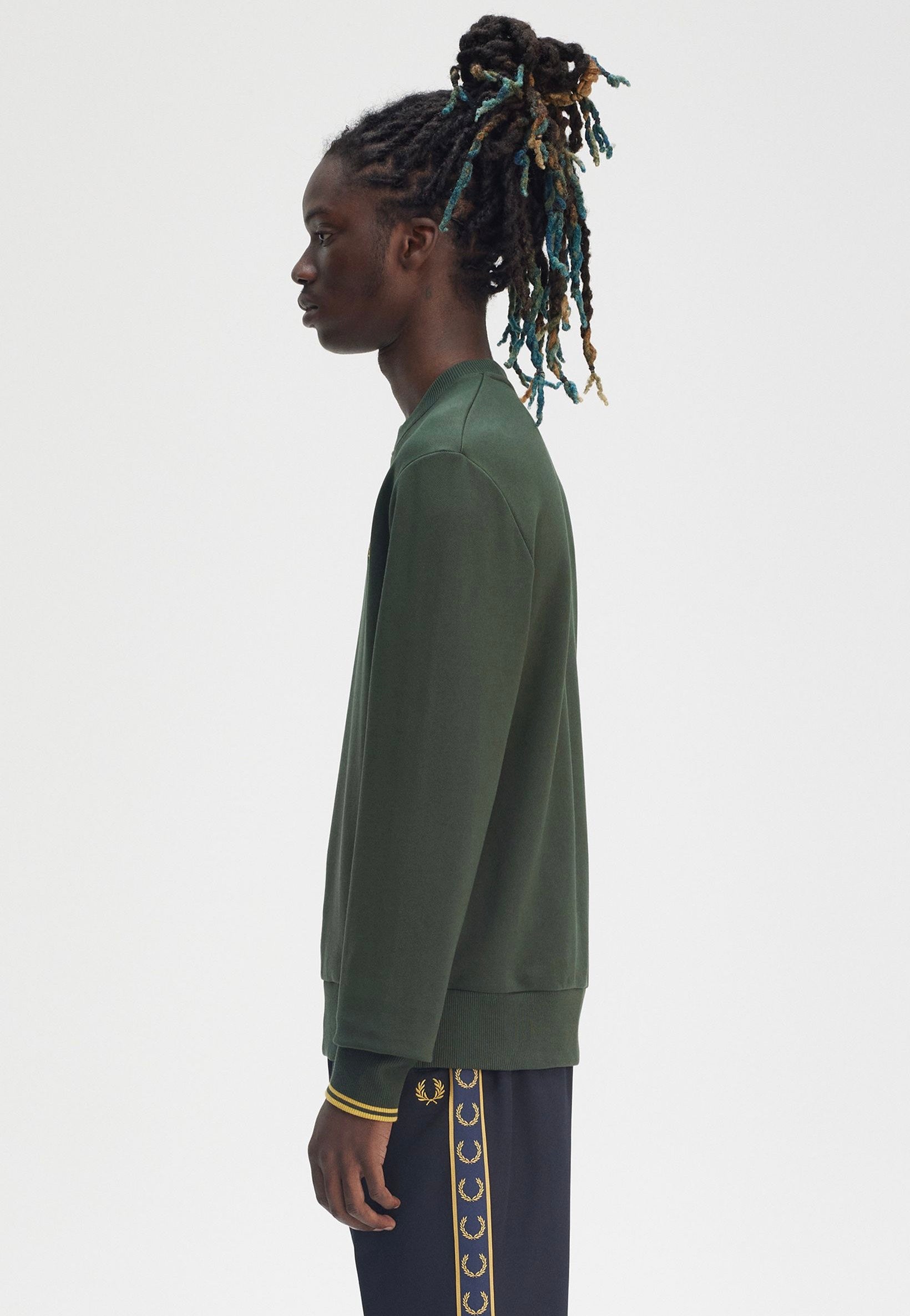 Fred Perry - Crew Neck Court Green - Sweater | Men-Image