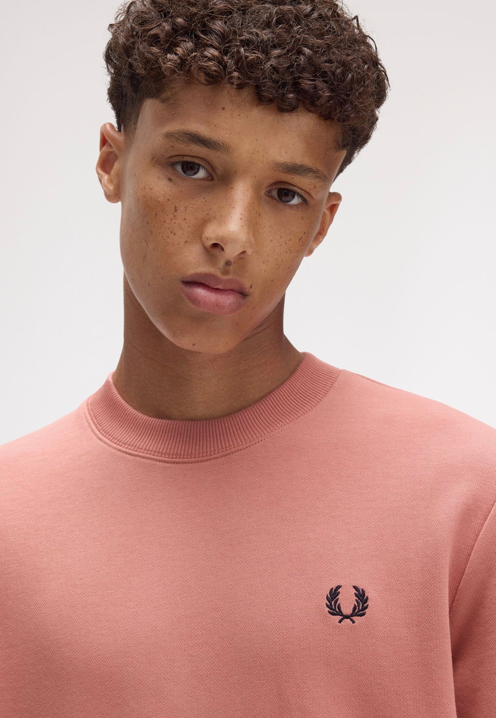Fred Perry - Crew Neck Putty Pink - Sweater | Men-Image
