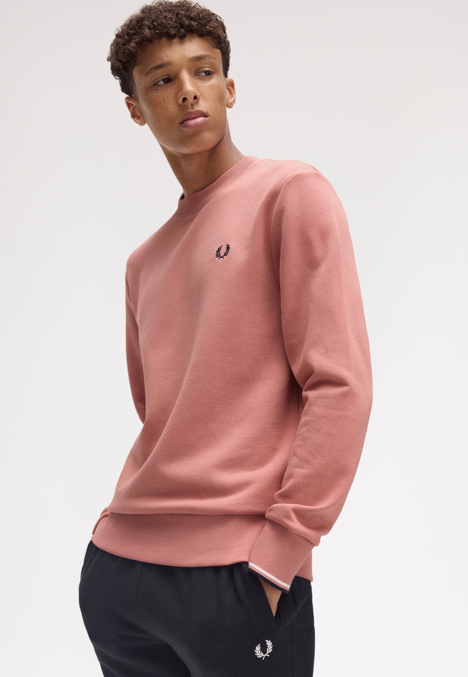 Fred Perry - Crew Neck Putty Pink - Sweater | Men-Image