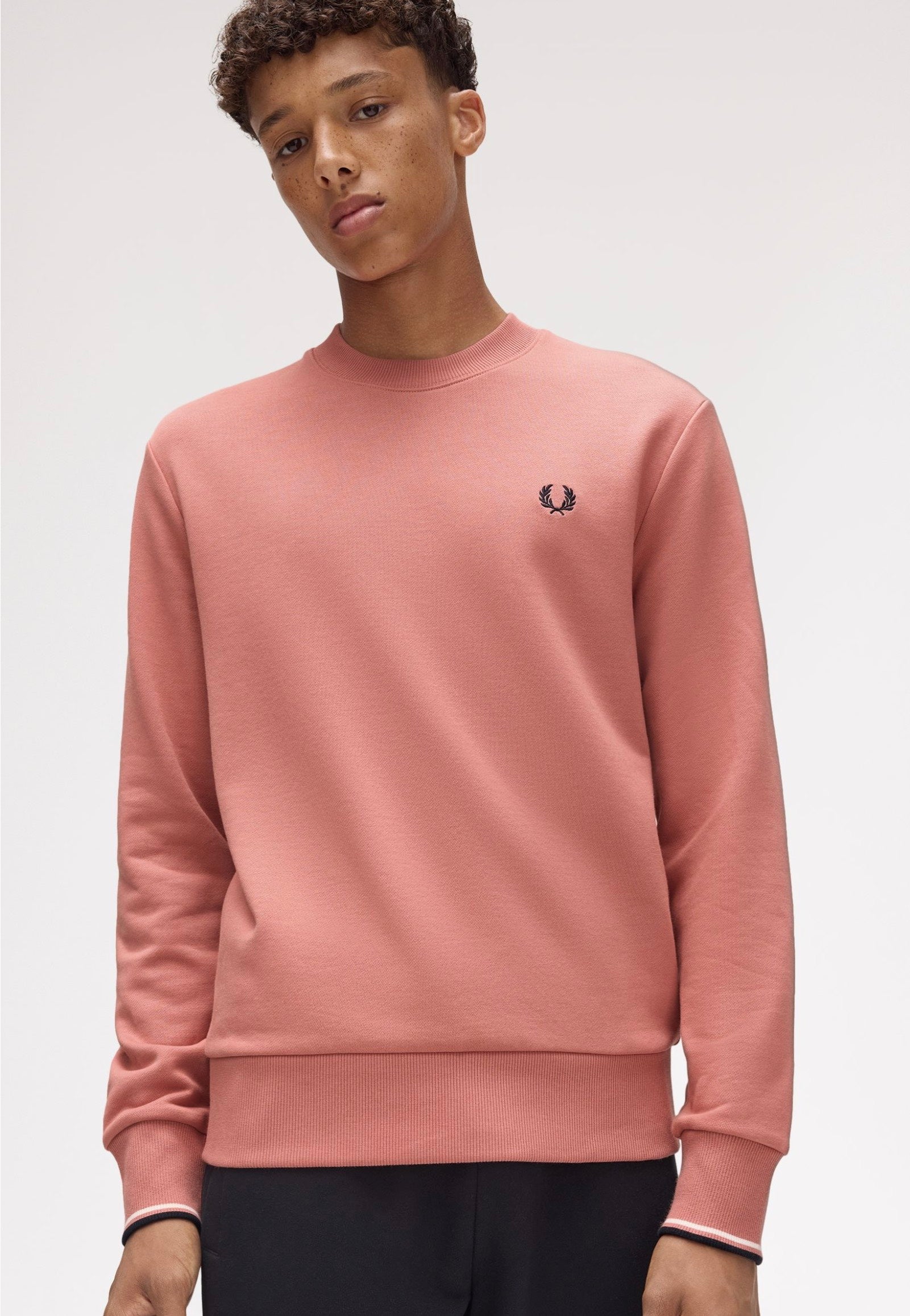 Fred Perry - Crew Neck Putty Pink - Sweater | Men-Image