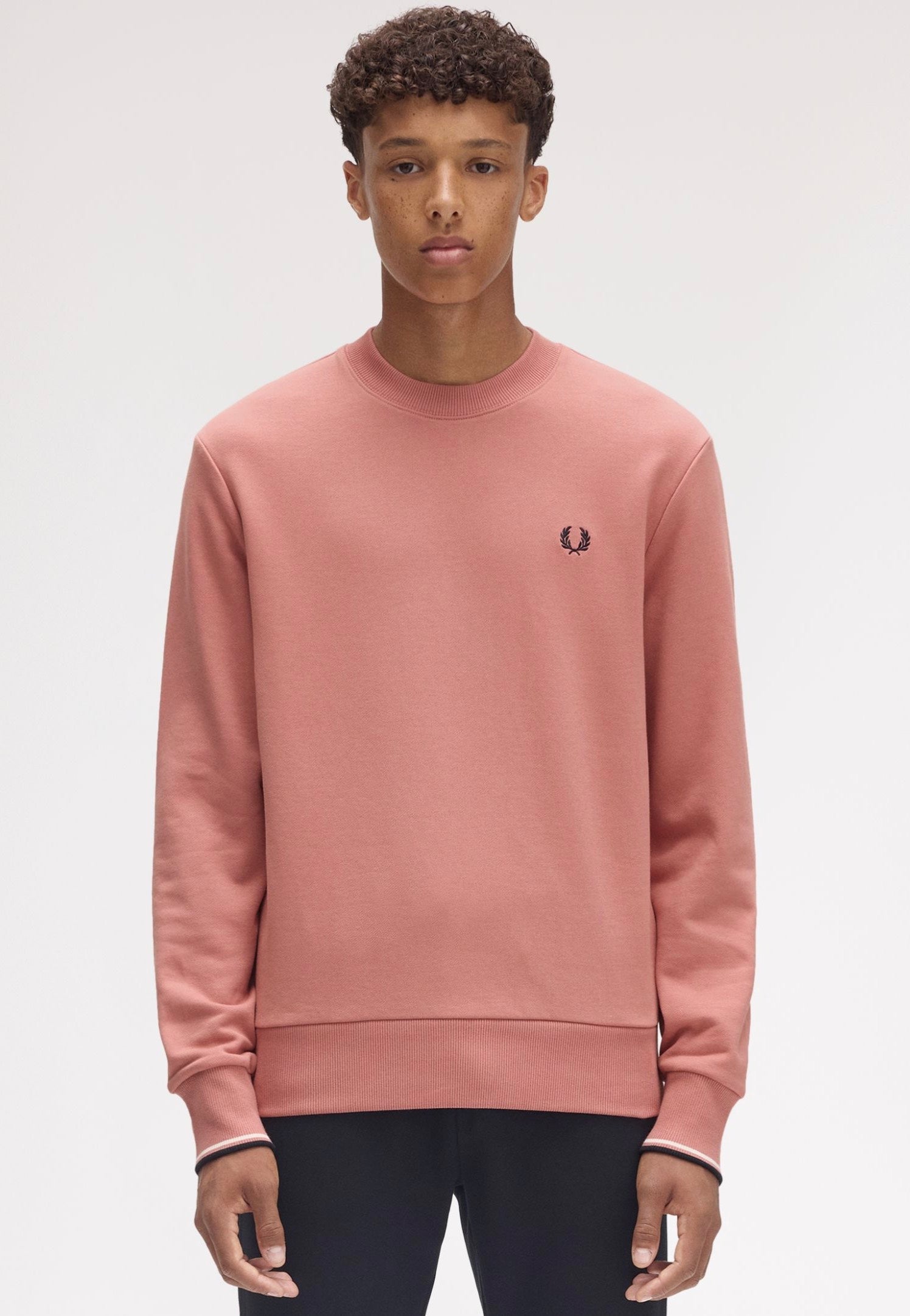 Fred Perry - Crew Neck Putty Pink - Sweater | Men-Image