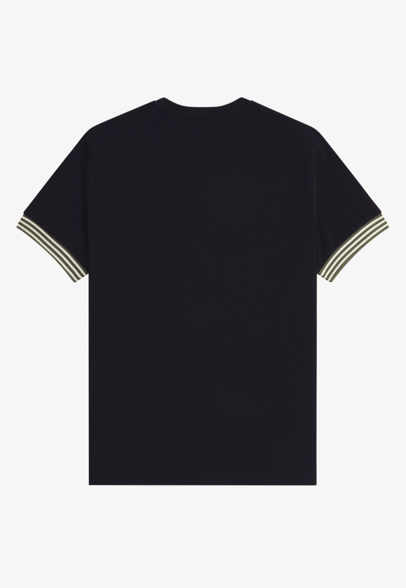 Fred Perry - Striped Cuff T-Black - T-Shirt | Men-Image