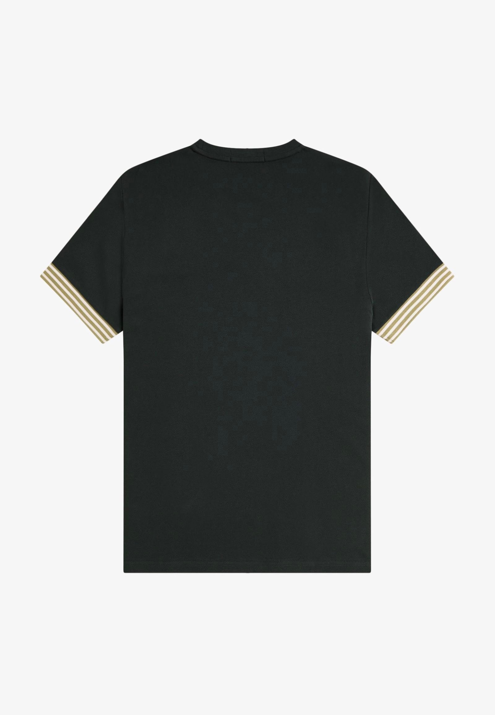 Fred Perry - Striped Cuff Night Green - T-Shirt | Men-Image