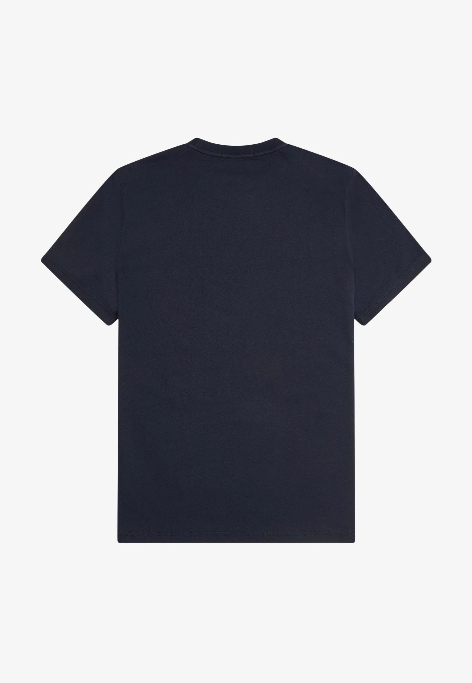 Fred Perry - Flocked Laurel Wreath Graphic Navy - T-Shirt | Men-Image