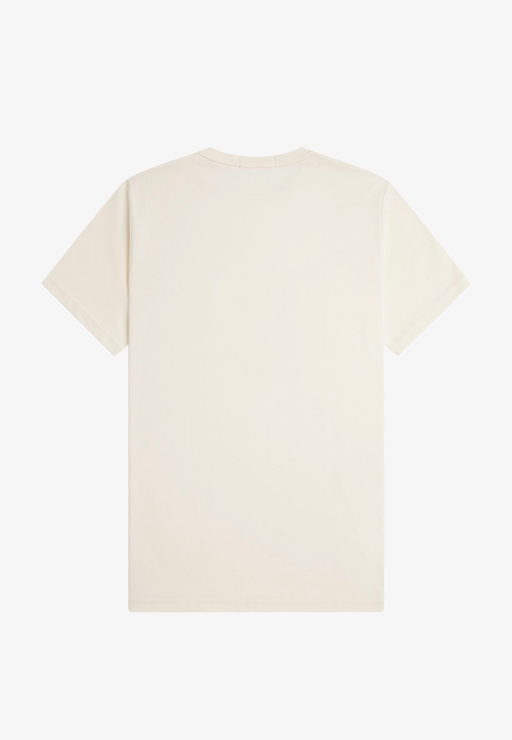 Fred Perry - Textured Laurel Wreath Ecru - T-Shirt | Men-Image