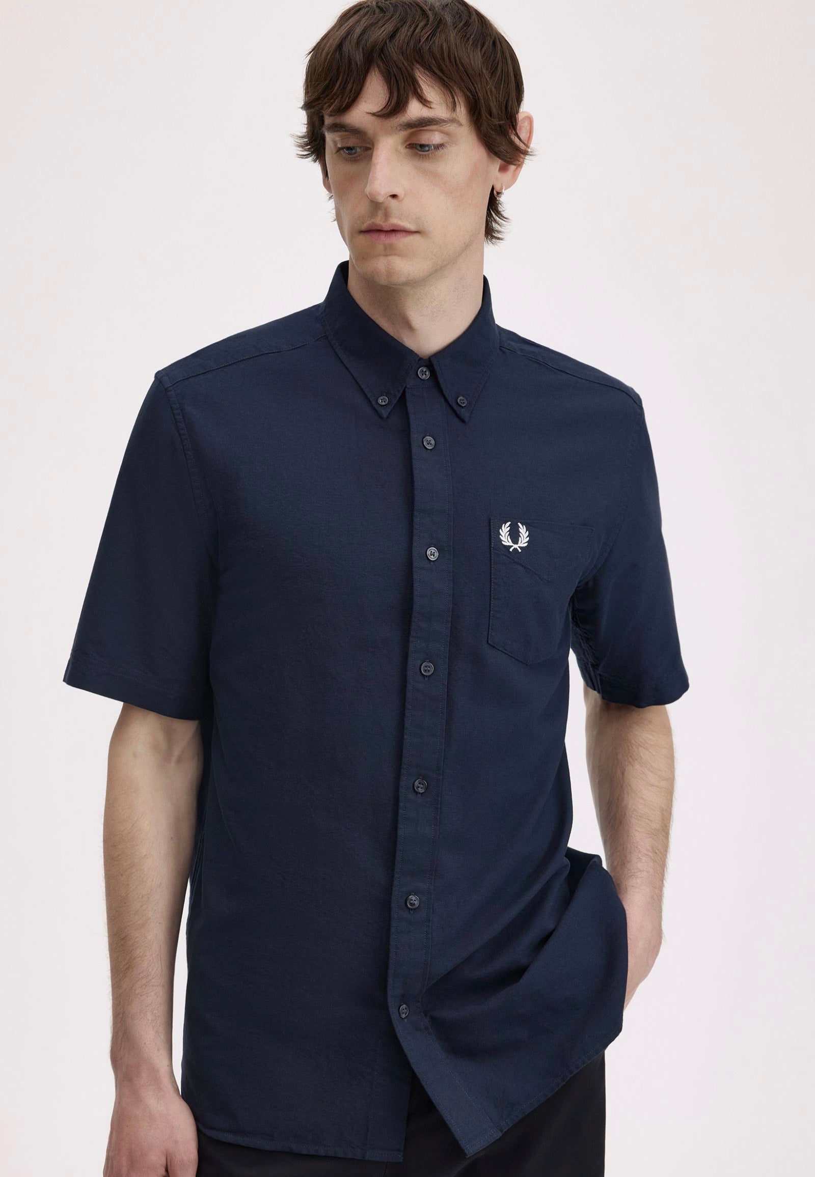 Fred Perry - Oxford Shirt Navy - Shirt | Men-Image