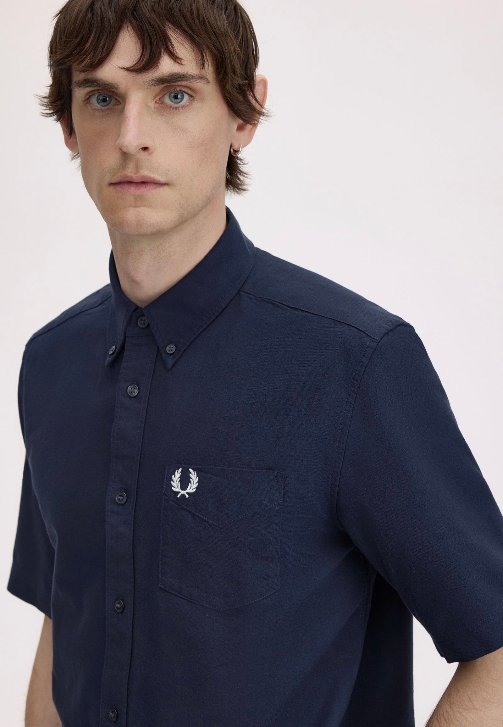 Fred Perry - Oxford Shirt Navy - Shirt | Men-Image
