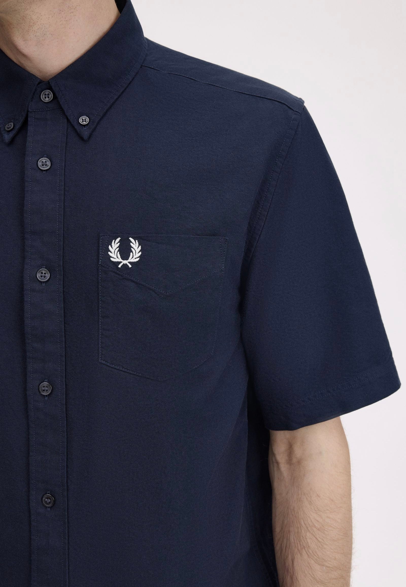 Fred Perry - Oxford Shirt Navy - Shirt | Men-Image