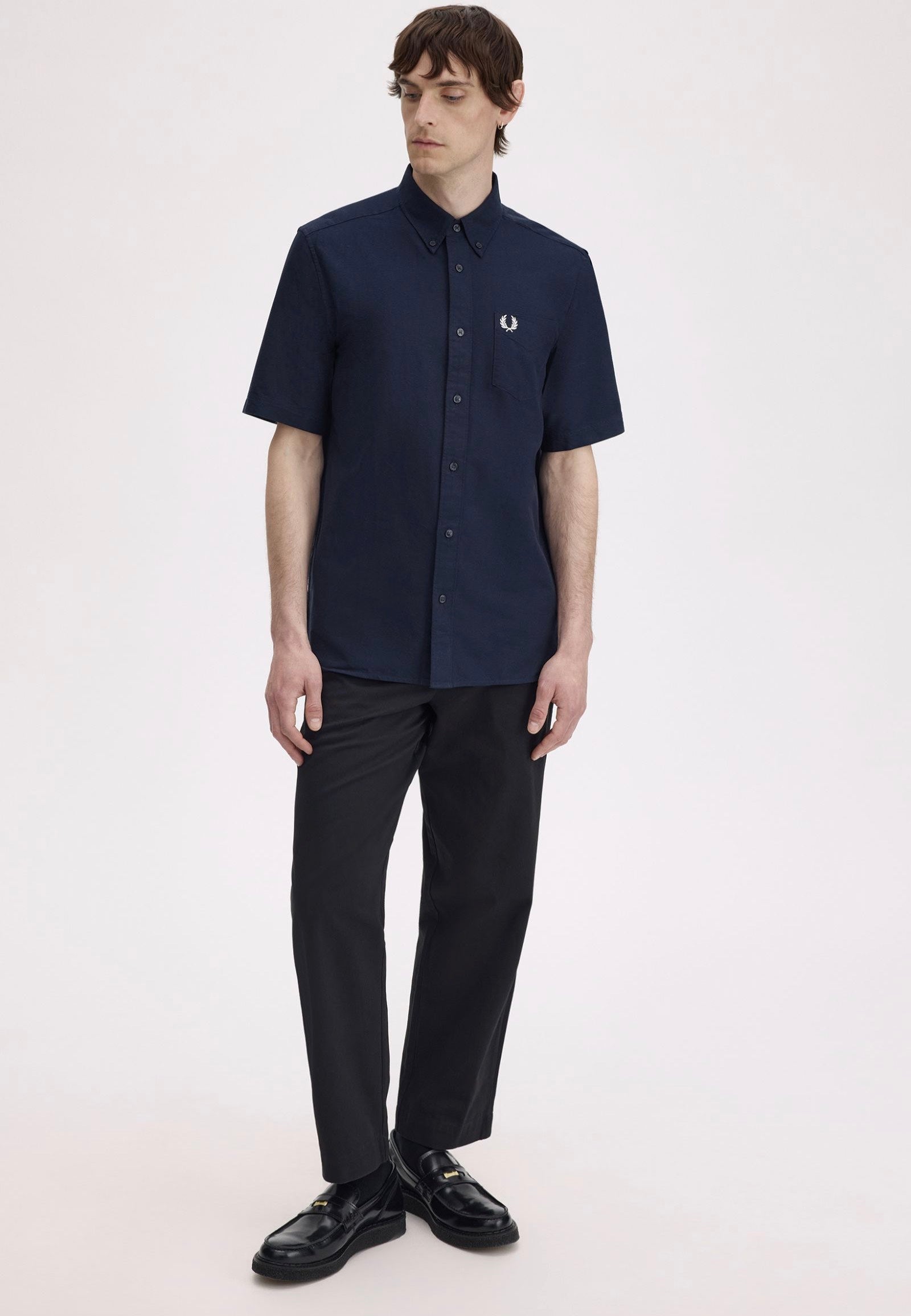 Fred Perry - Oxford Shirt Navy - Shirt | Men-Image