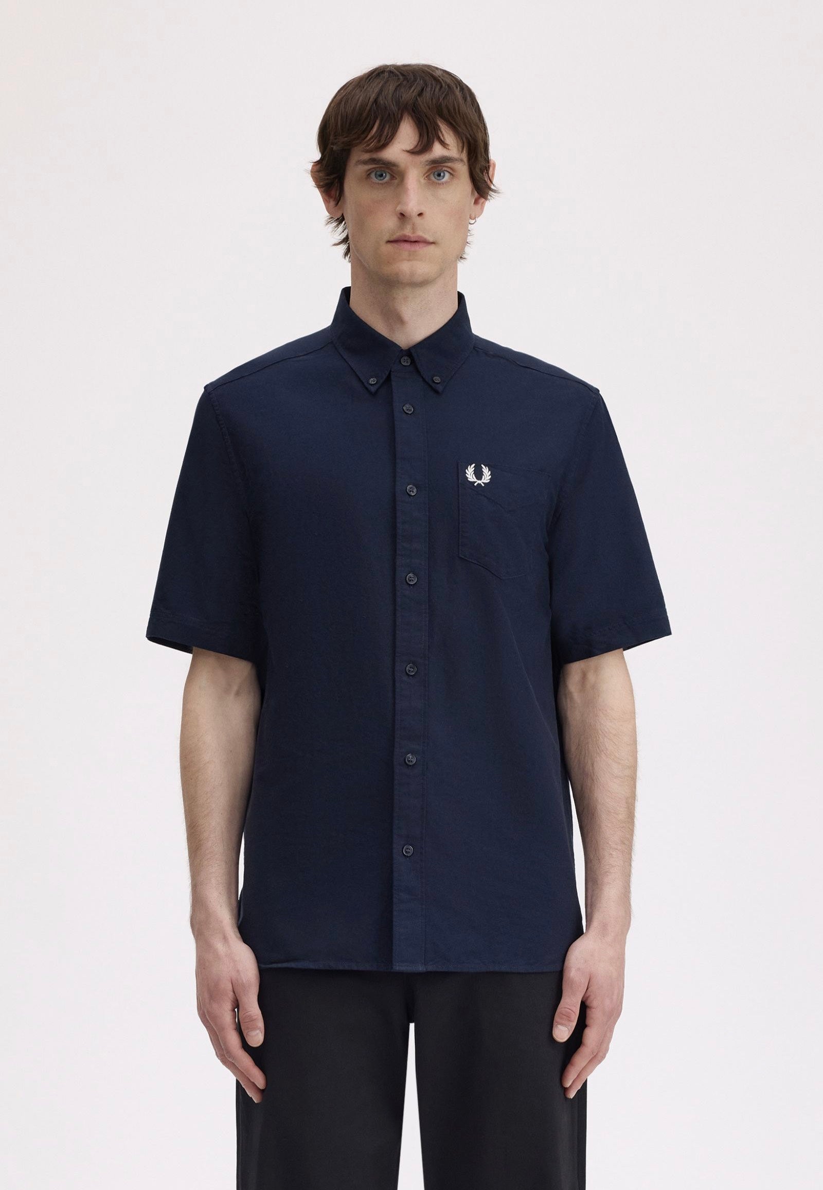 Fred Perry - Oxford Shirt Navy - Shirt | Men-Image