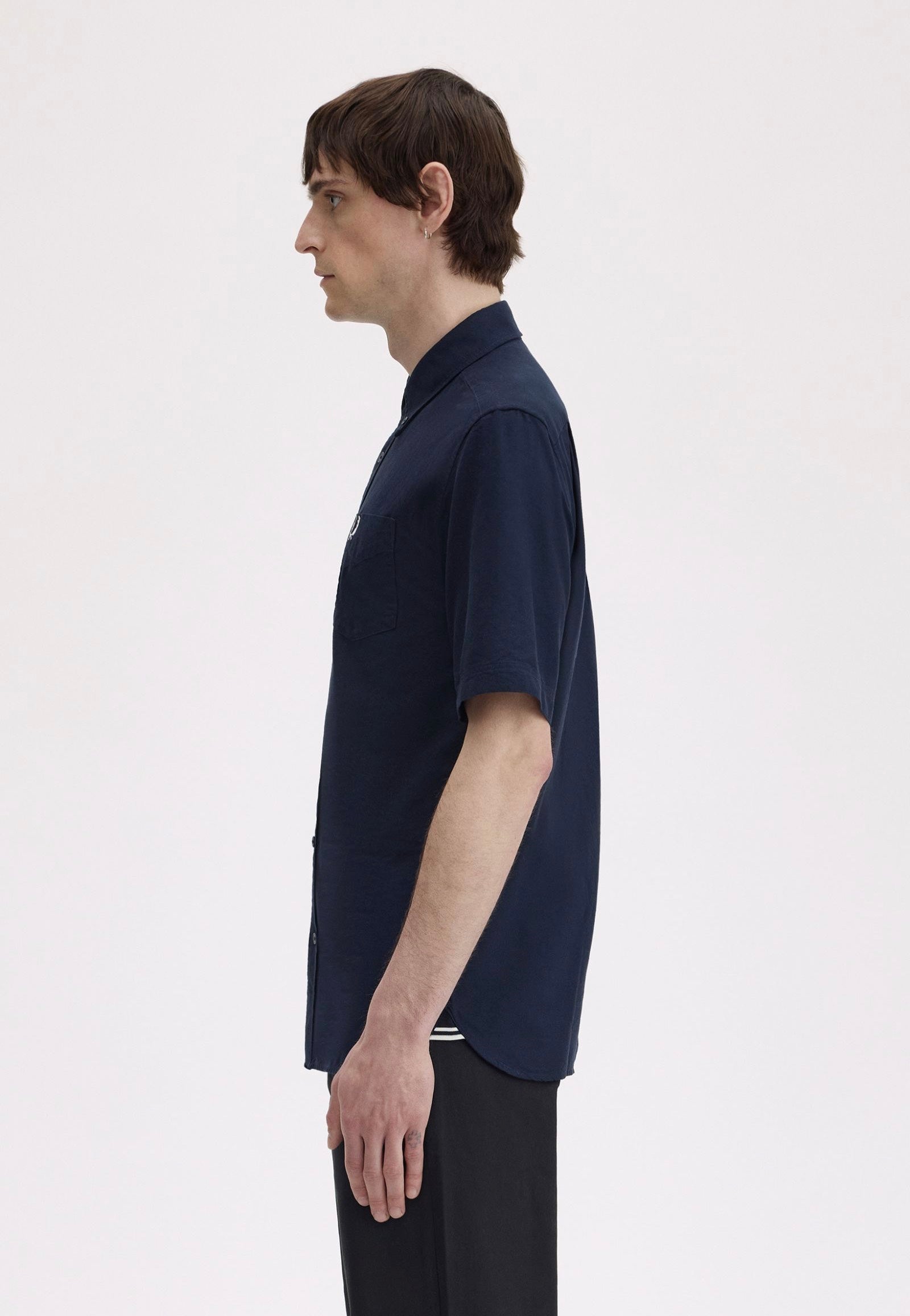 Fred Perry - Oxford Shirt Navy - Shirt | Men-Image