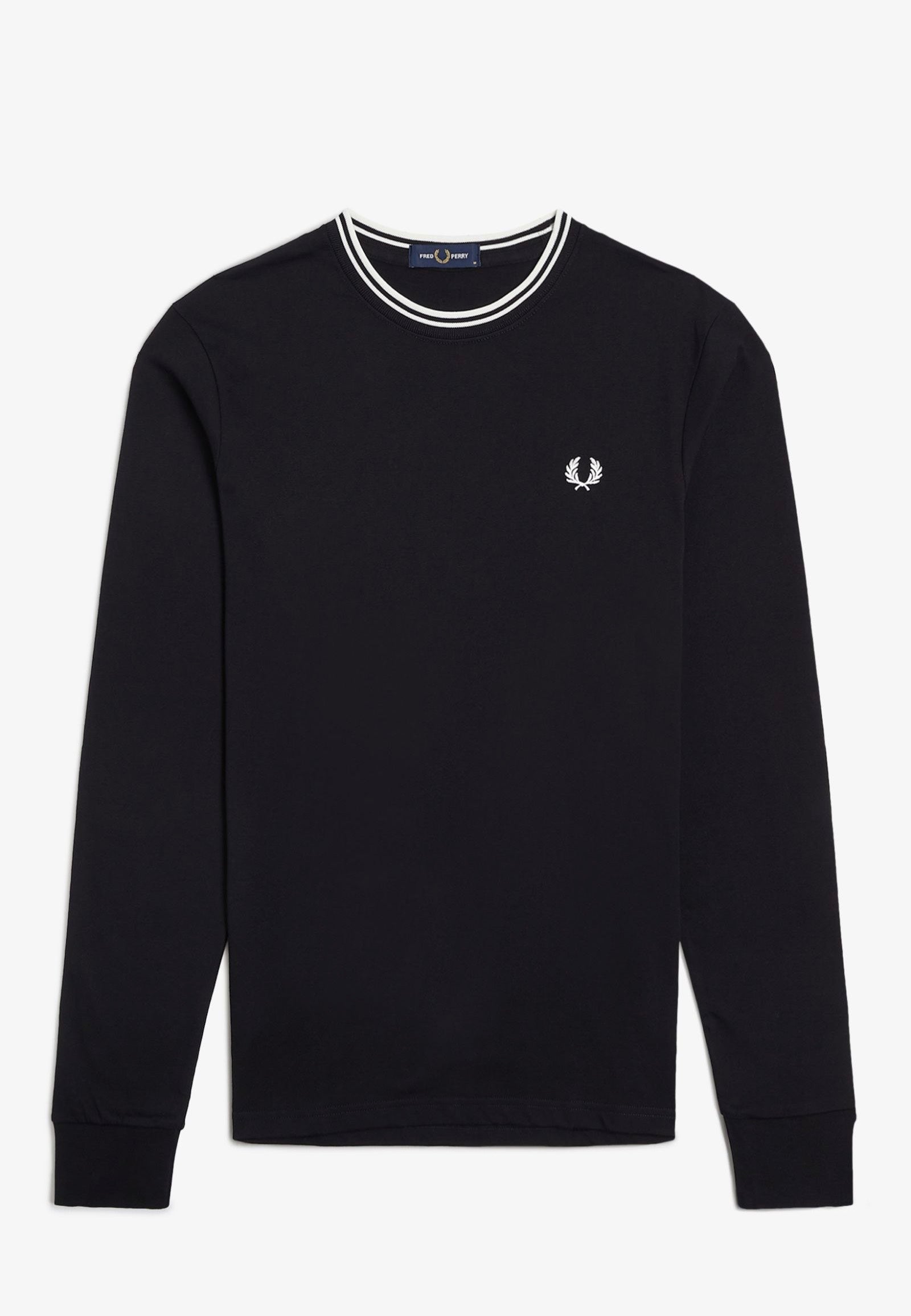 Fred Perry - Twin Tipped Black - Longsleeve | Men-Image