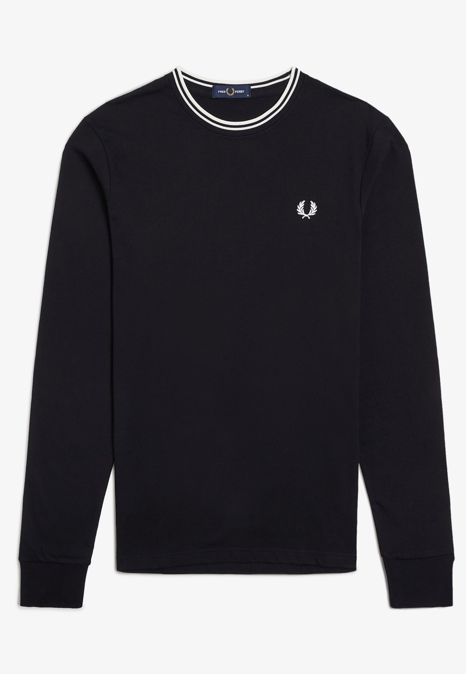 Fred Perry - Twin Tipped Black - Longsleeve | Men-Image
