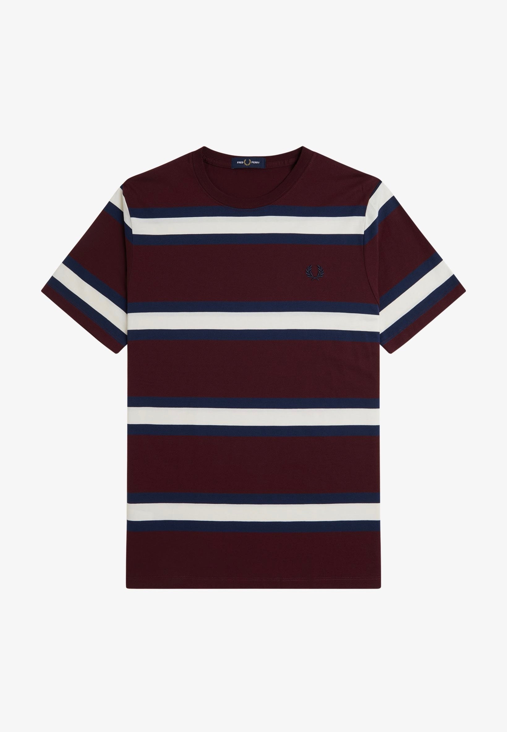 Fred Perry - Bold Stripe Oxblood - T-Shirt | Men-Image