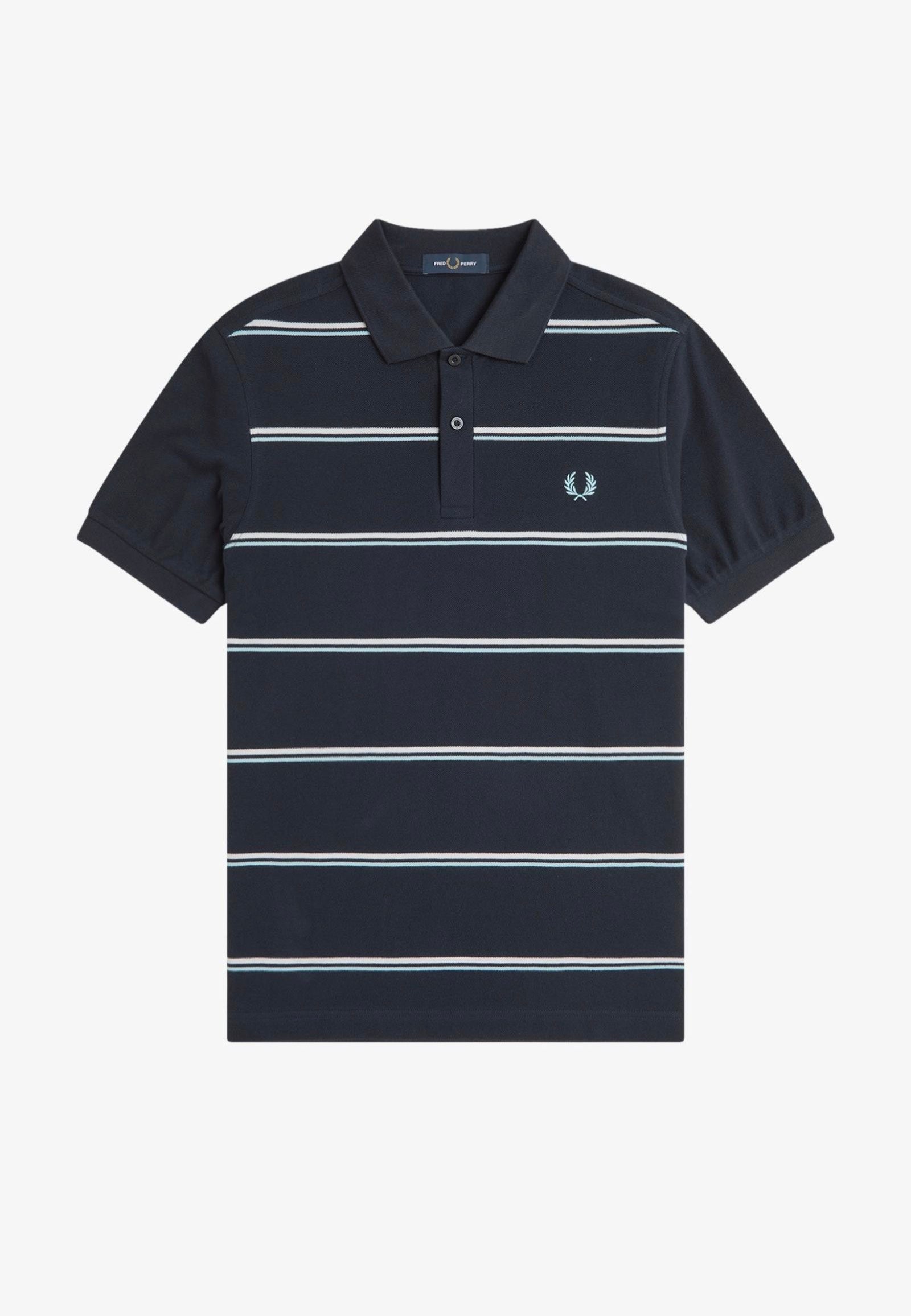 Fred Perry - Striped Navy - Polo | Men-Image