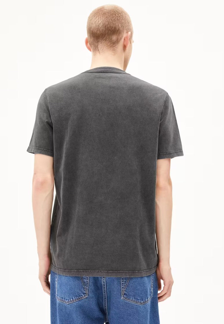 Armedangels - Maarkos Gmt Dye Black Washed - T-Shirt | Men-Image