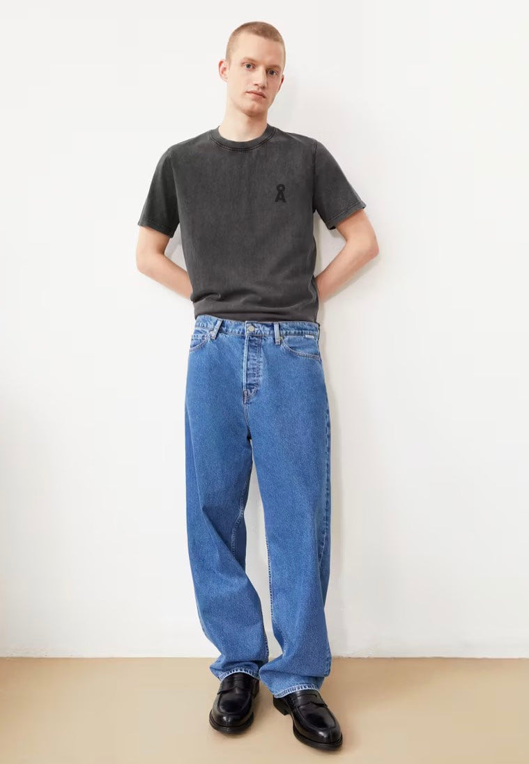 Armedangels - Maarkos Gmt Dye Black Washed - T-Shirt | Men-Image