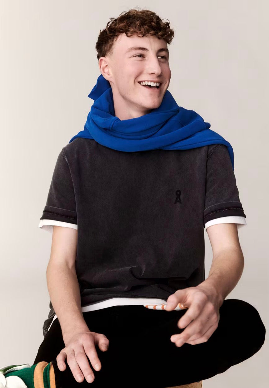 Armedangels - Maarkos Gmt Dye Black Washed - T-Shirt | Men-Image