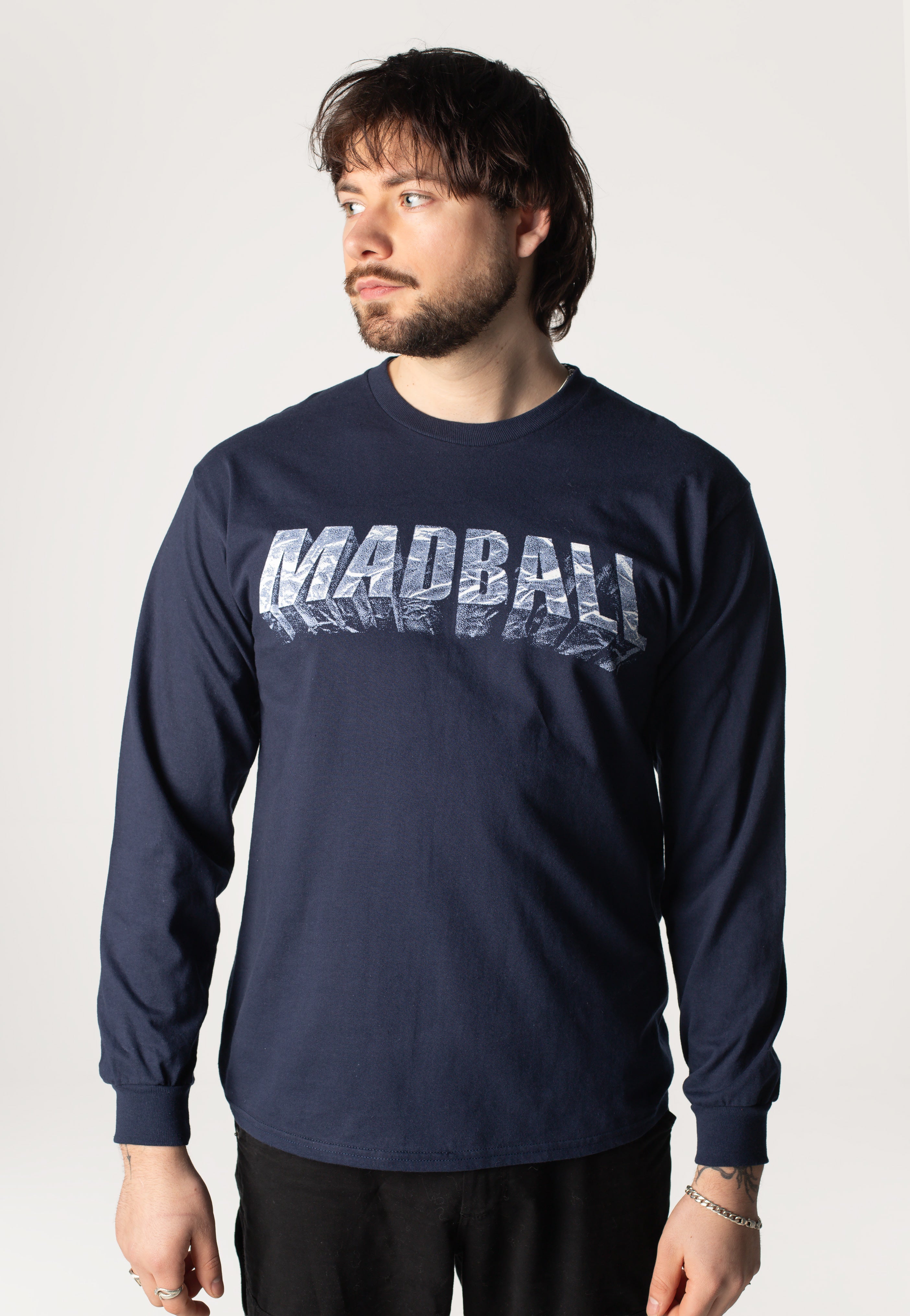 Madball Hold It Down Logo 25 Years Anniversary Navy - Longsleeve