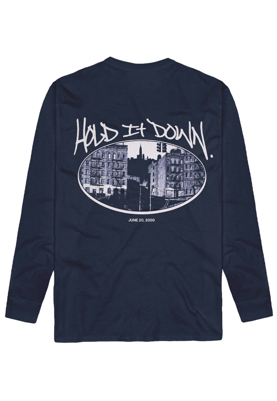 Madball - Hold It Down Logo 25 Years Anniversary Navy - Longsleeve | Neutral-Image