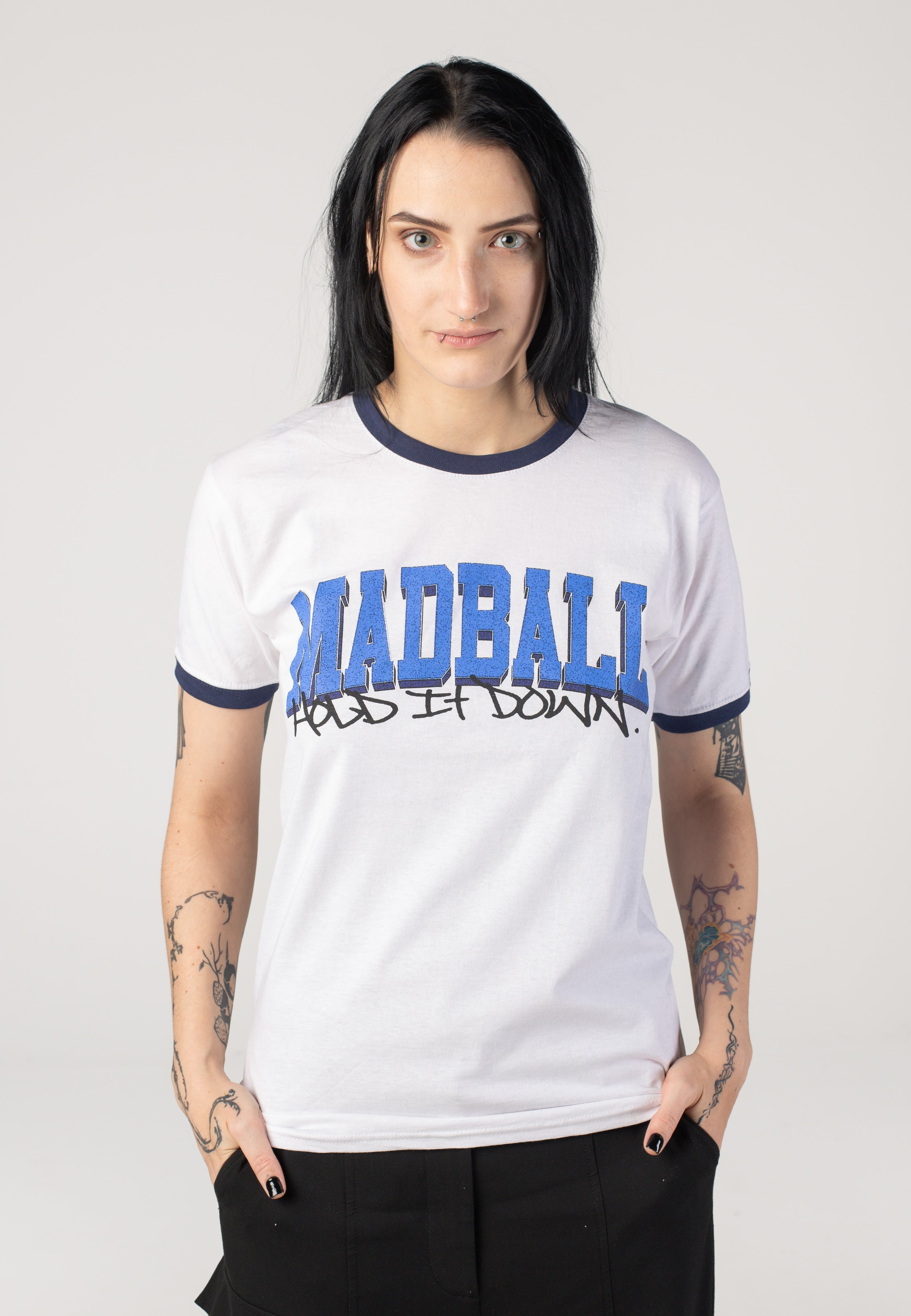 Madball - Hold It Down Can´t Stop 25 Years Anniversary White Ringer - T-Shirt | Women-Image