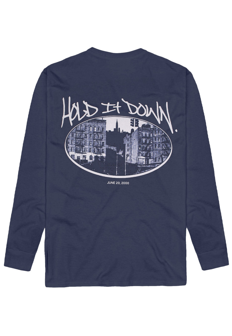 Madball Hold It Down Logo 25 Years Anniversary Navy - Longsleeve