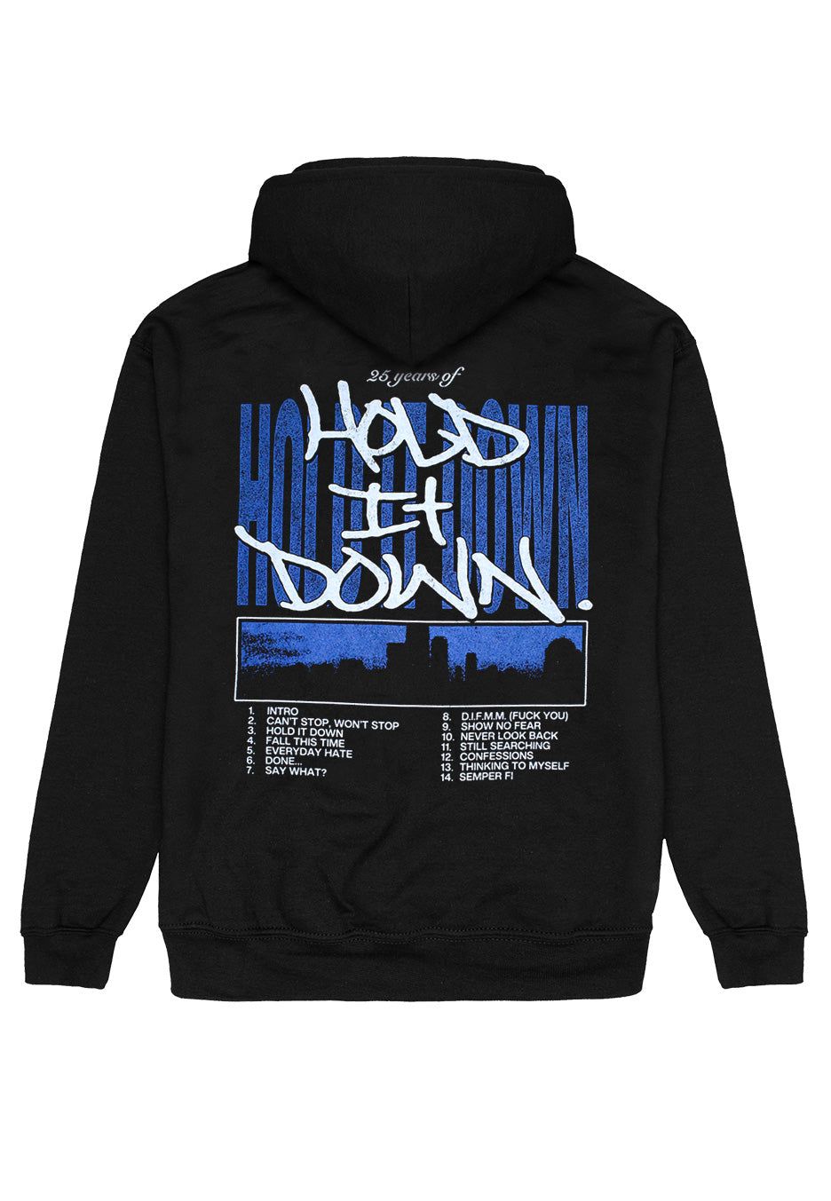 Madball - Hold It Down Tracklist 25 Years Anniversary - Hoodie | Neutral-Image
