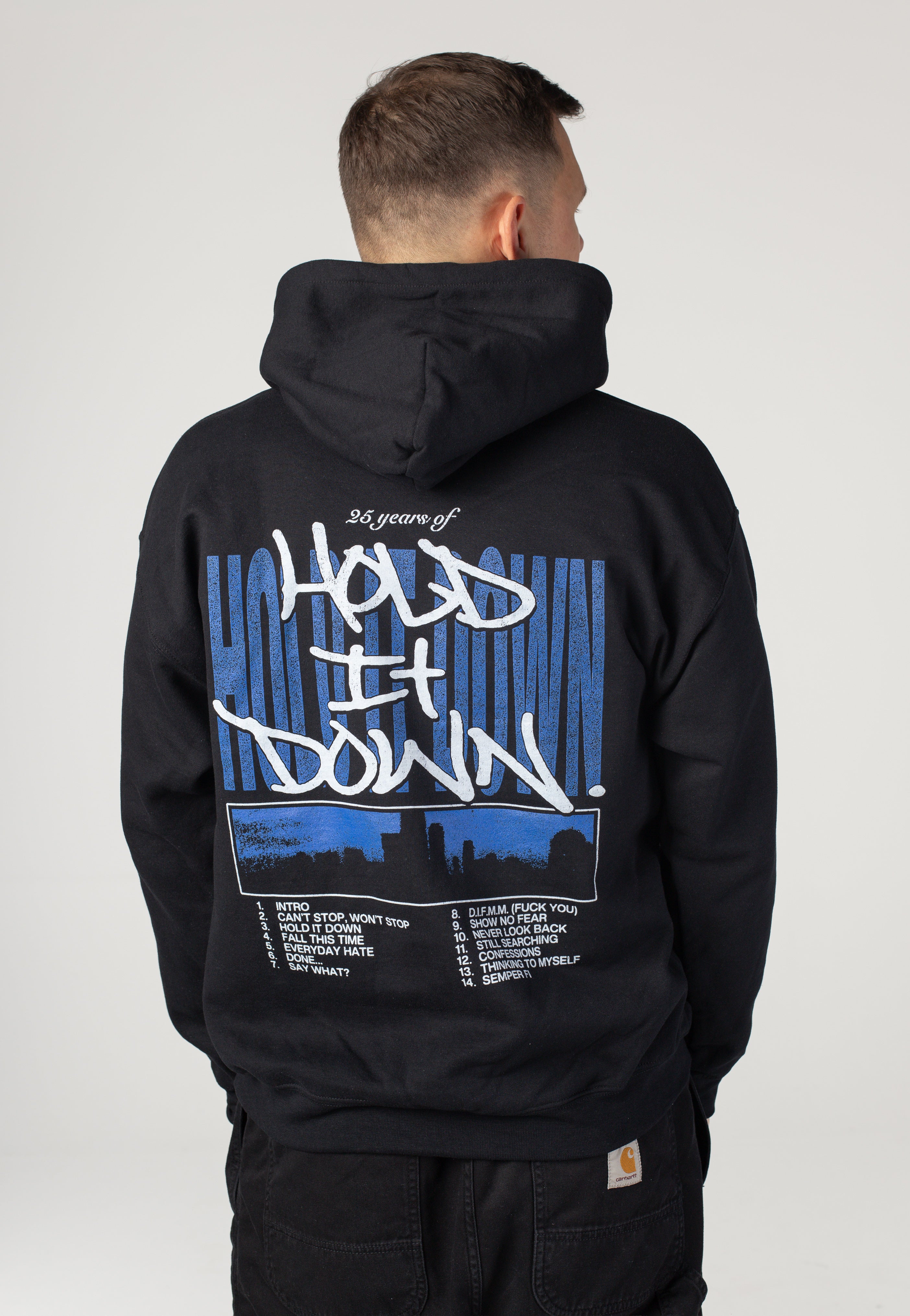 Madball - Hold It Down Tracklist 25 Years Anniversary - Hoodie | Men-Image