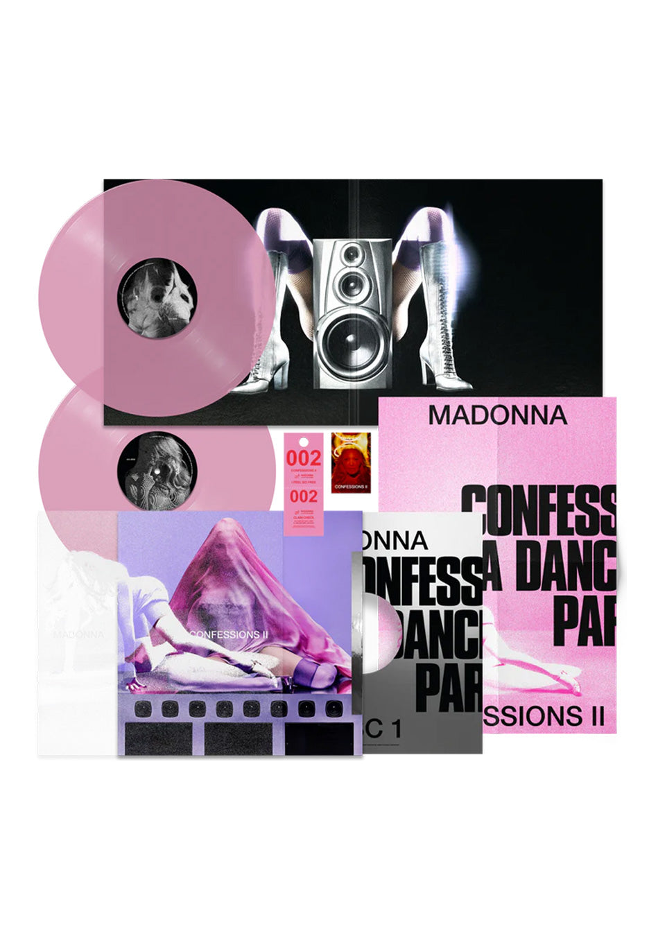 Madonna - Confessions II (Extended Version) Ltd. Translucent Pink - Colored 2 Vinyl | Neutral-Image