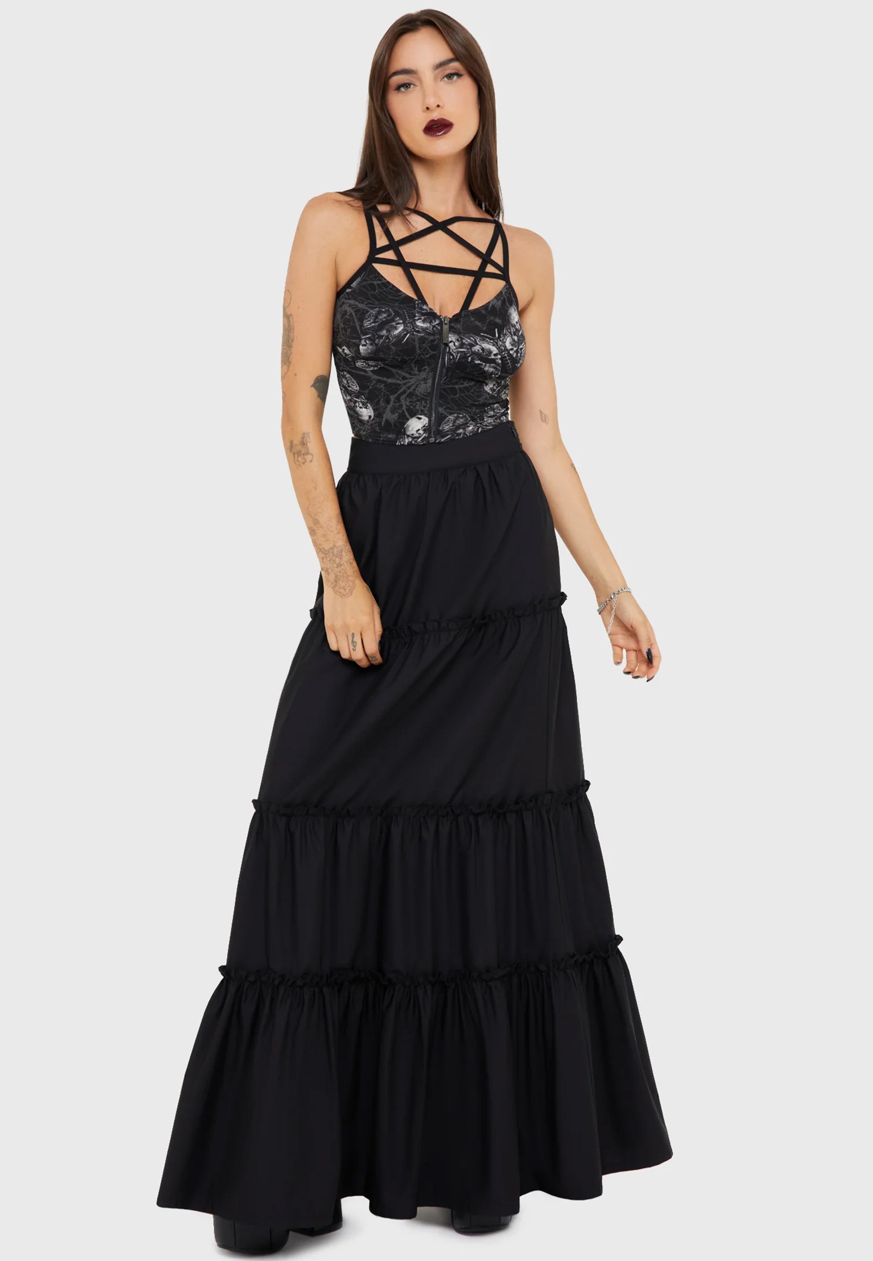 Killstar x Alchemy England - Magica Spidrasica Web - Top | Women-Image