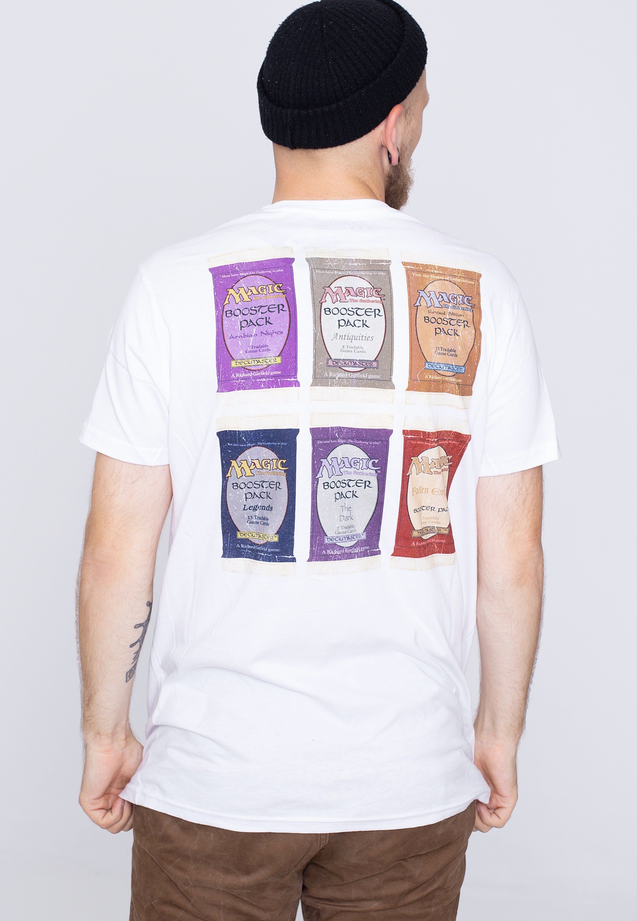 Magic The Gathering - Cards Backprint White - T-Shirt | Men-Image