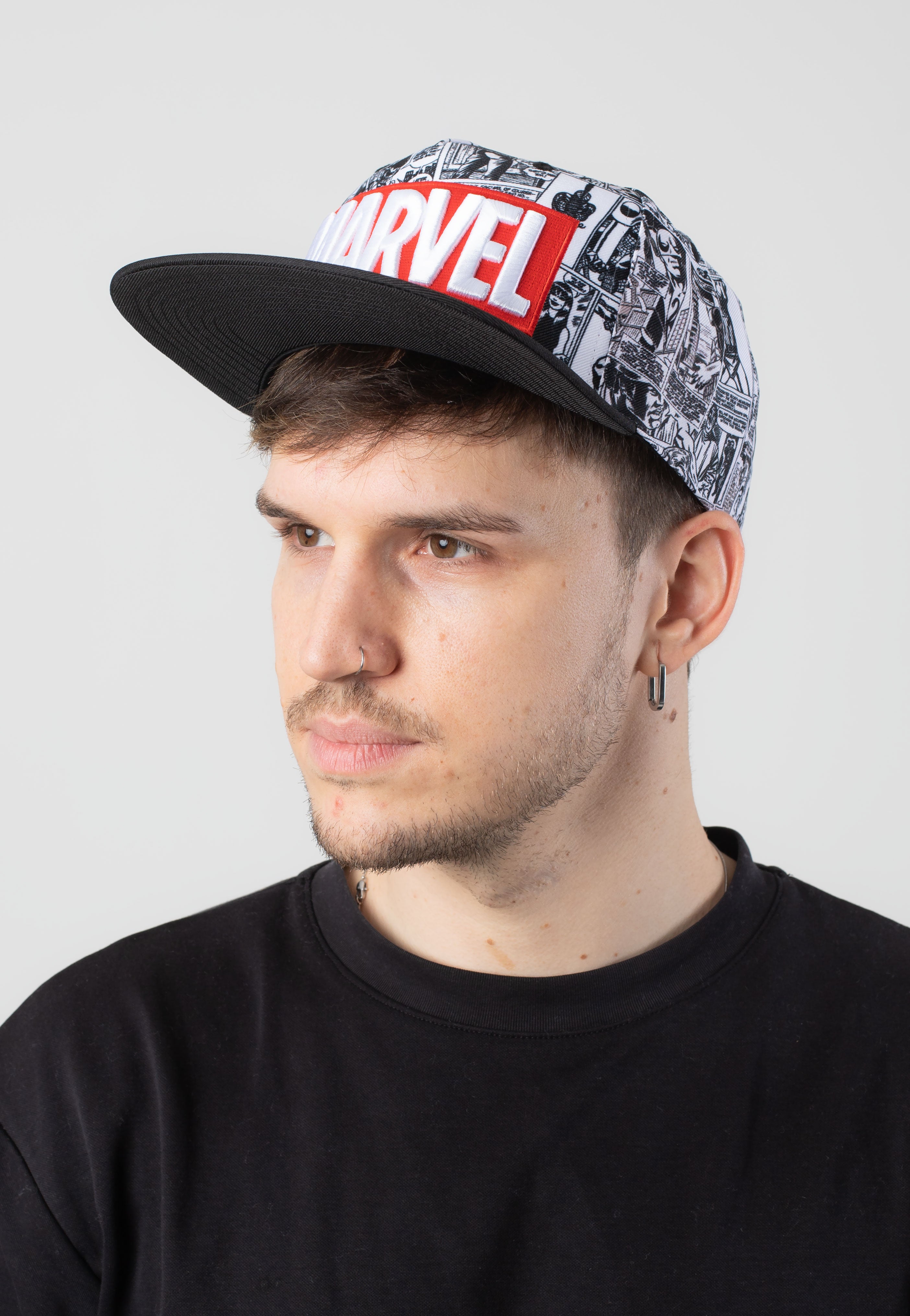 Marvel Comics - Classic Logo White/Black - Cap | Neutral-Image