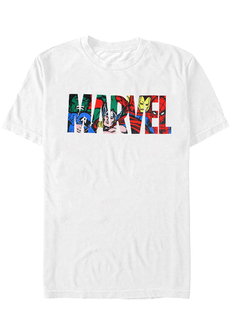 Marvel Comics - Logo Character Infill White - T-Shirt | Neutral-Image
