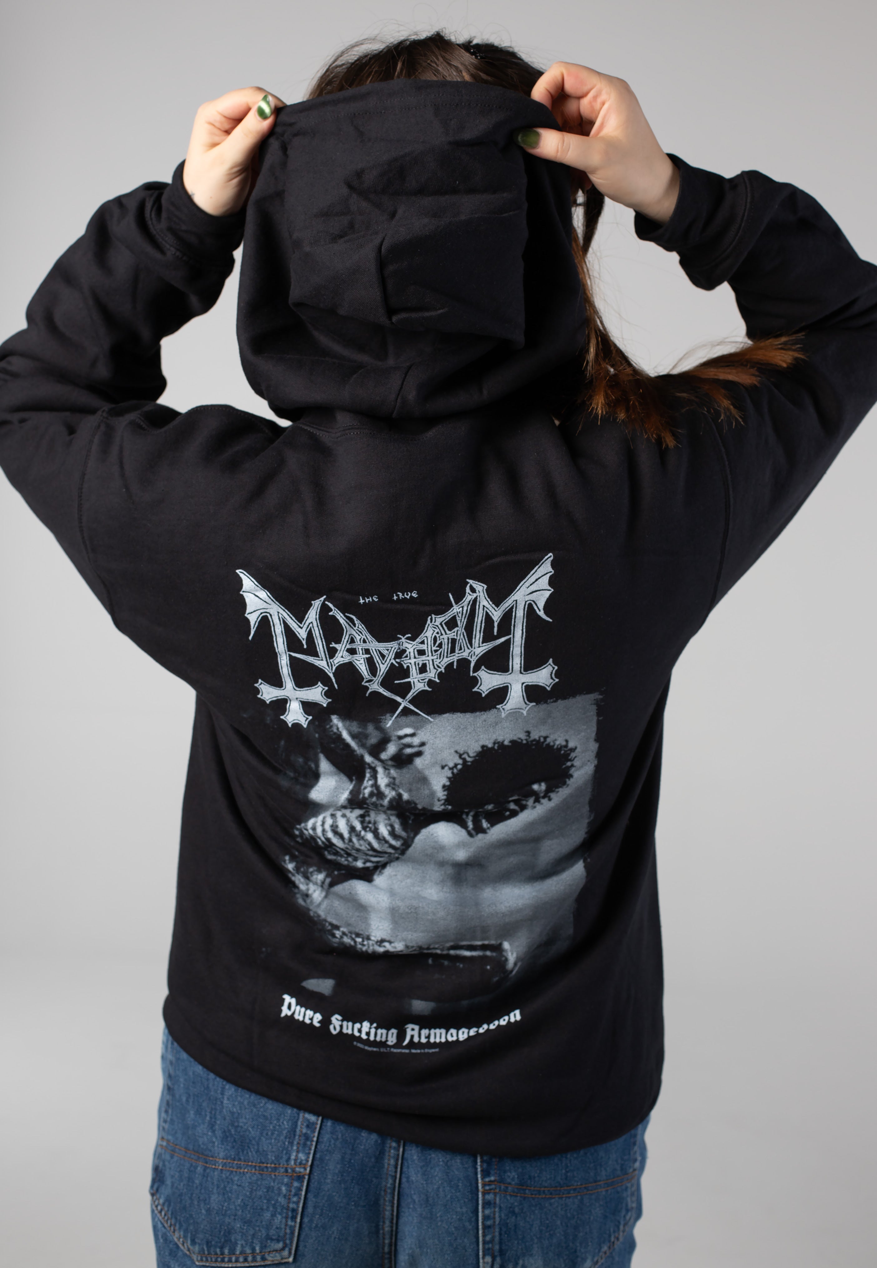 MAYHEM】メイヘム「PURE FUCKING ARMAGEDDON」ジップパーカー Mayhem 