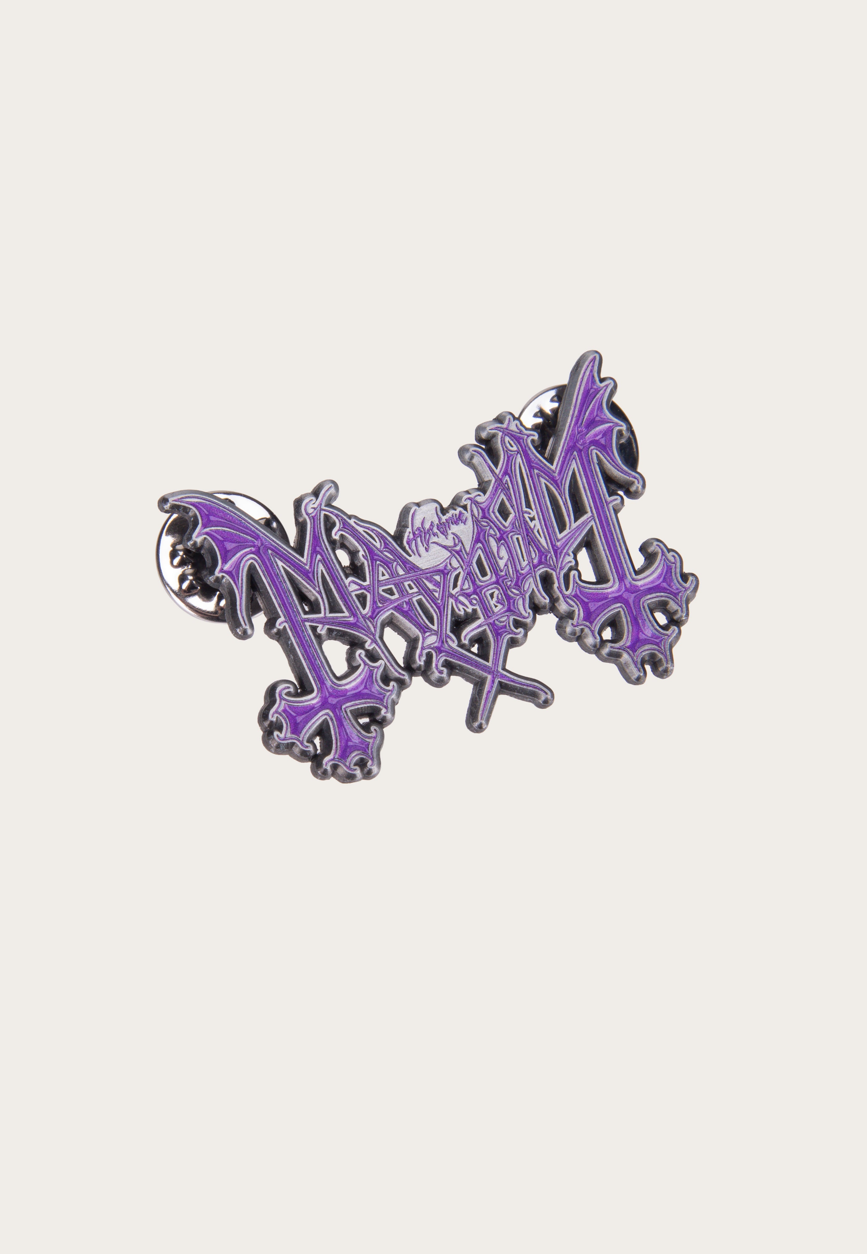 Mayhem Purple Logo Pin | Neutral-Image