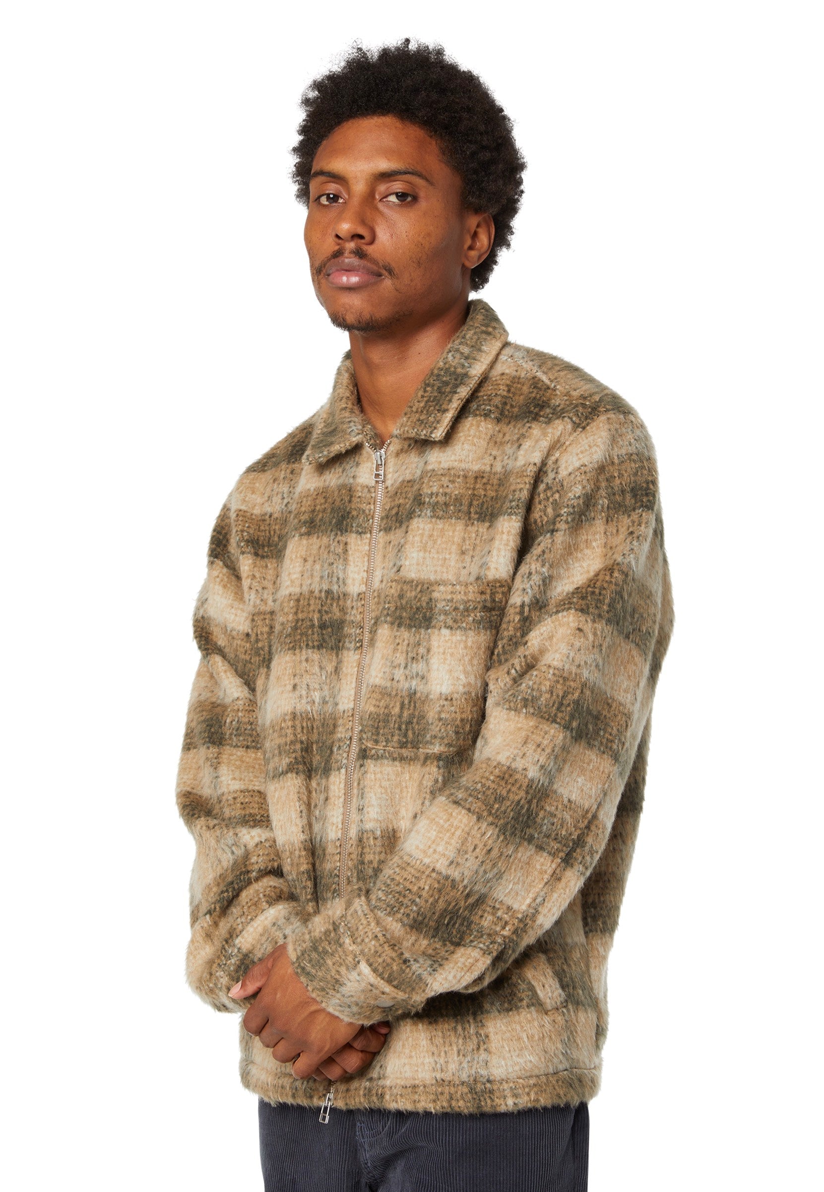 HUF - Megablast Plaid Desert - Jacket | Men-Image