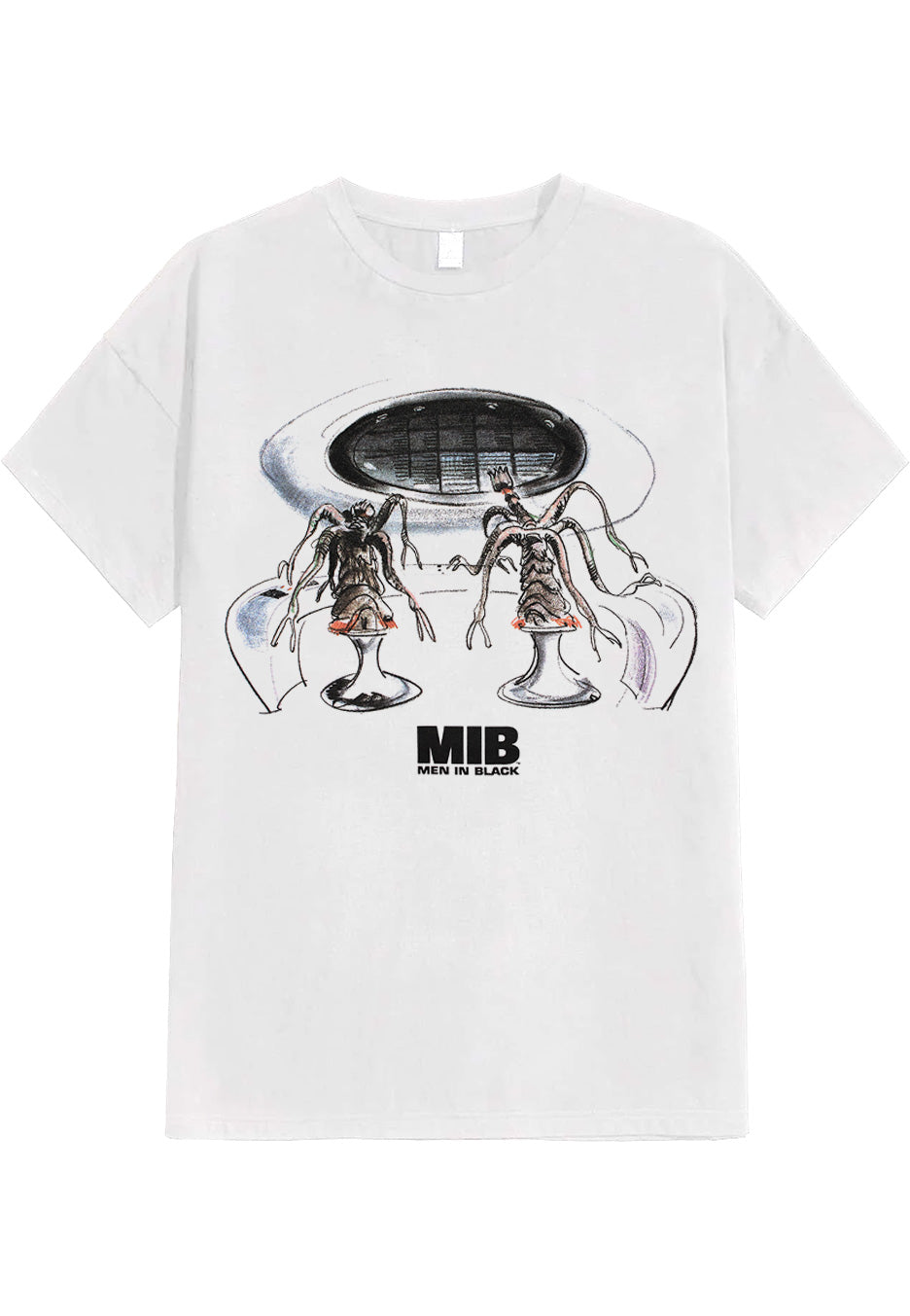 Men In Black Alien Tech White - T-Shirt | Impericon