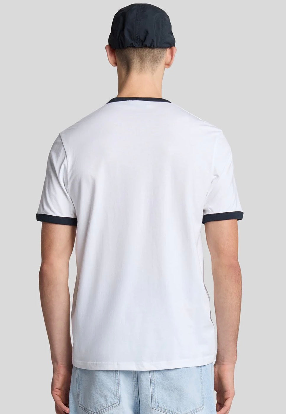 Lyle & Scott - Ringer White/Dark Navy - T-Shirt | Men-Image