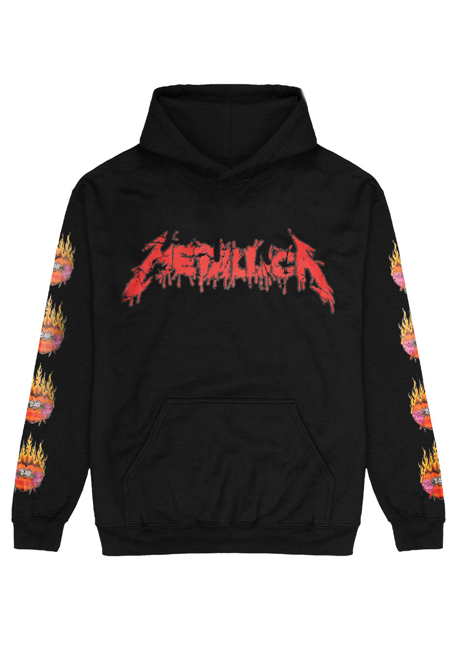 Metallica - Flower Skull Backprint - Hoodie | Neutral-Image