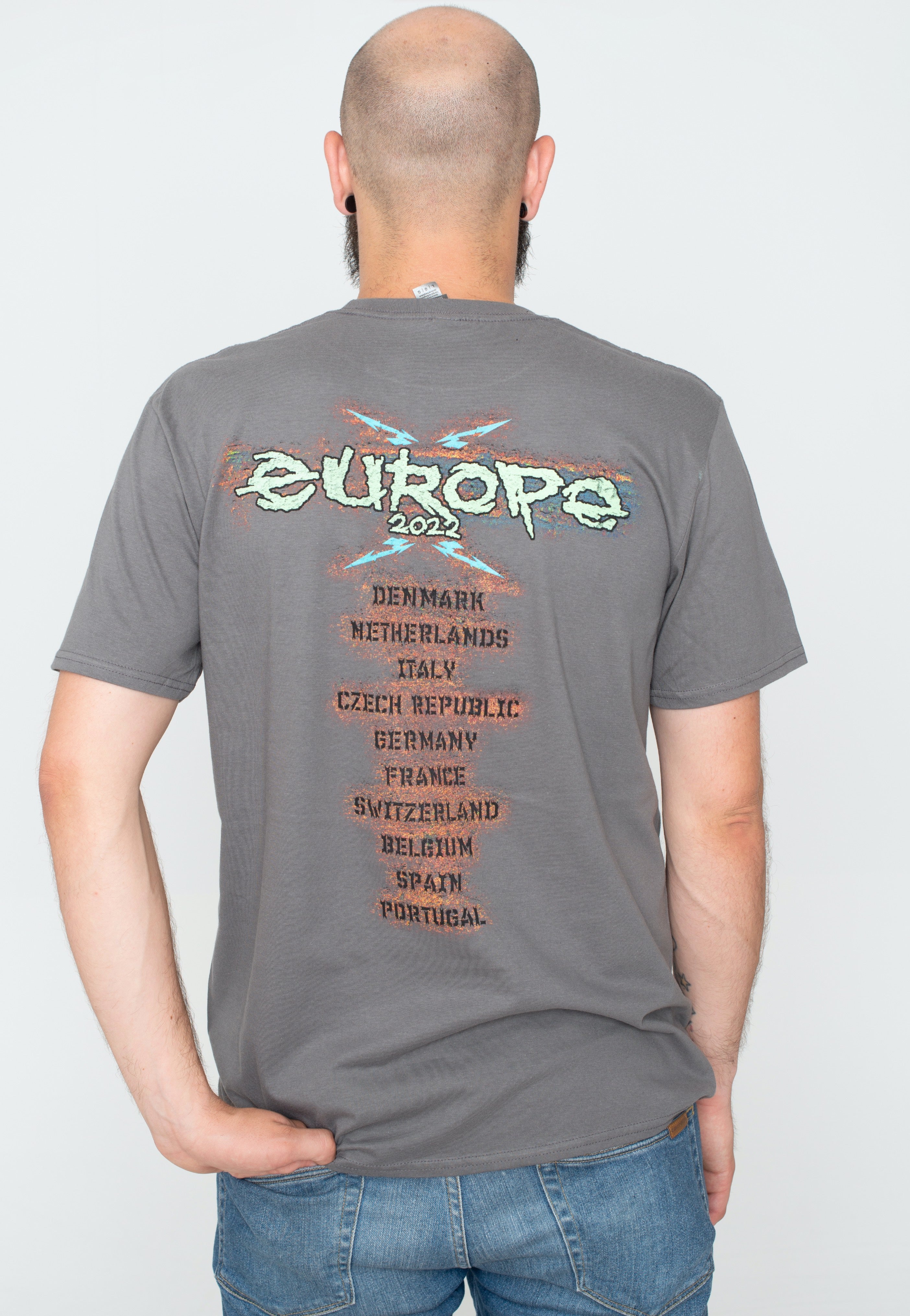 Metallica - Pushead Rusted Charcoal - T-Shirt | Men-Image