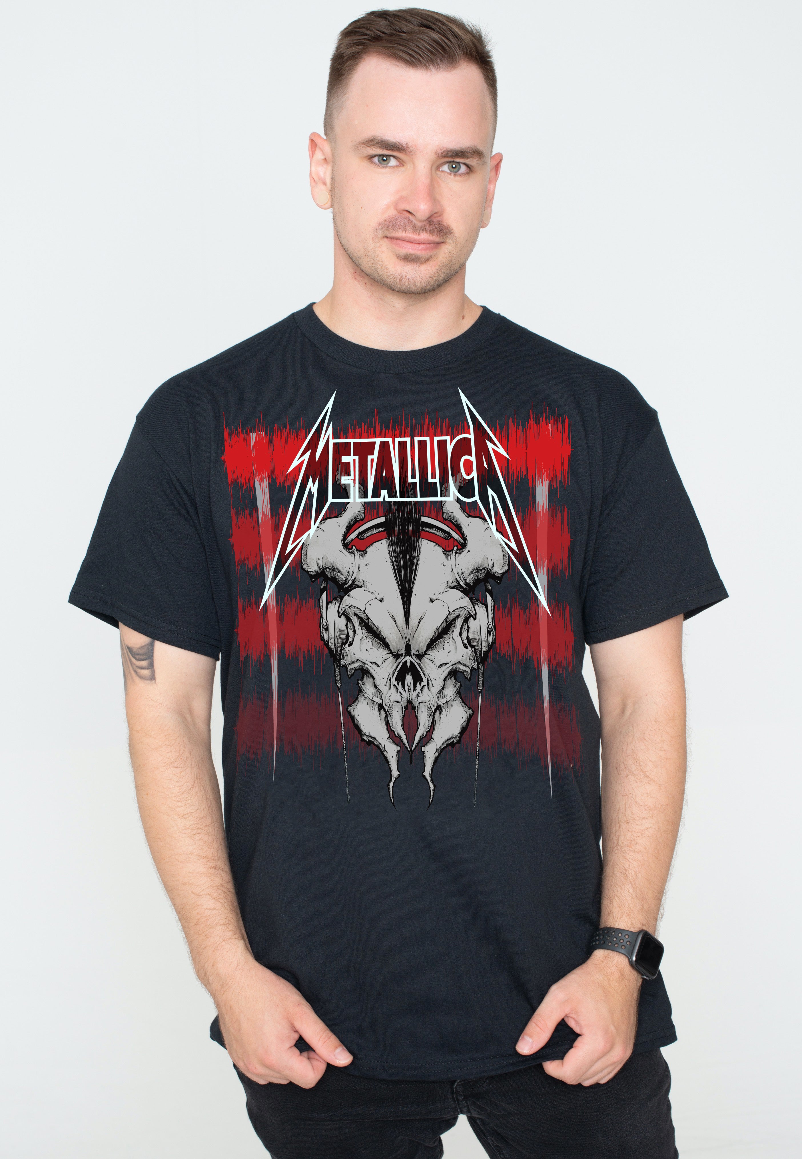 Metallica - Squindo White Skull - T-Shirt | Men-Image